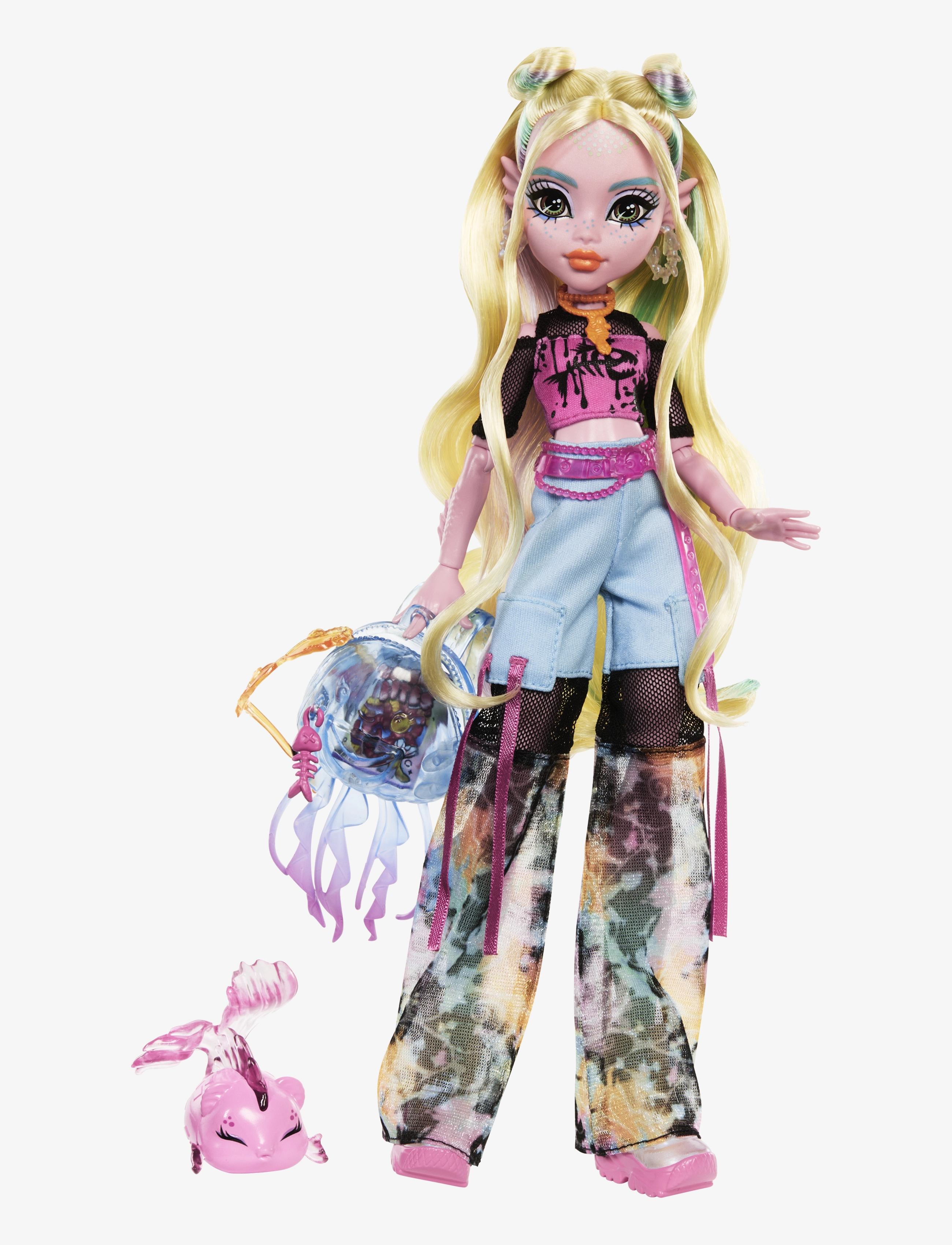 Monster High Lagoona Blue Fashion Doll With Pet Neptuna And Accessories, One Size, Multi/patterned, Dukker Og Tilbehør > Dukker, Børn