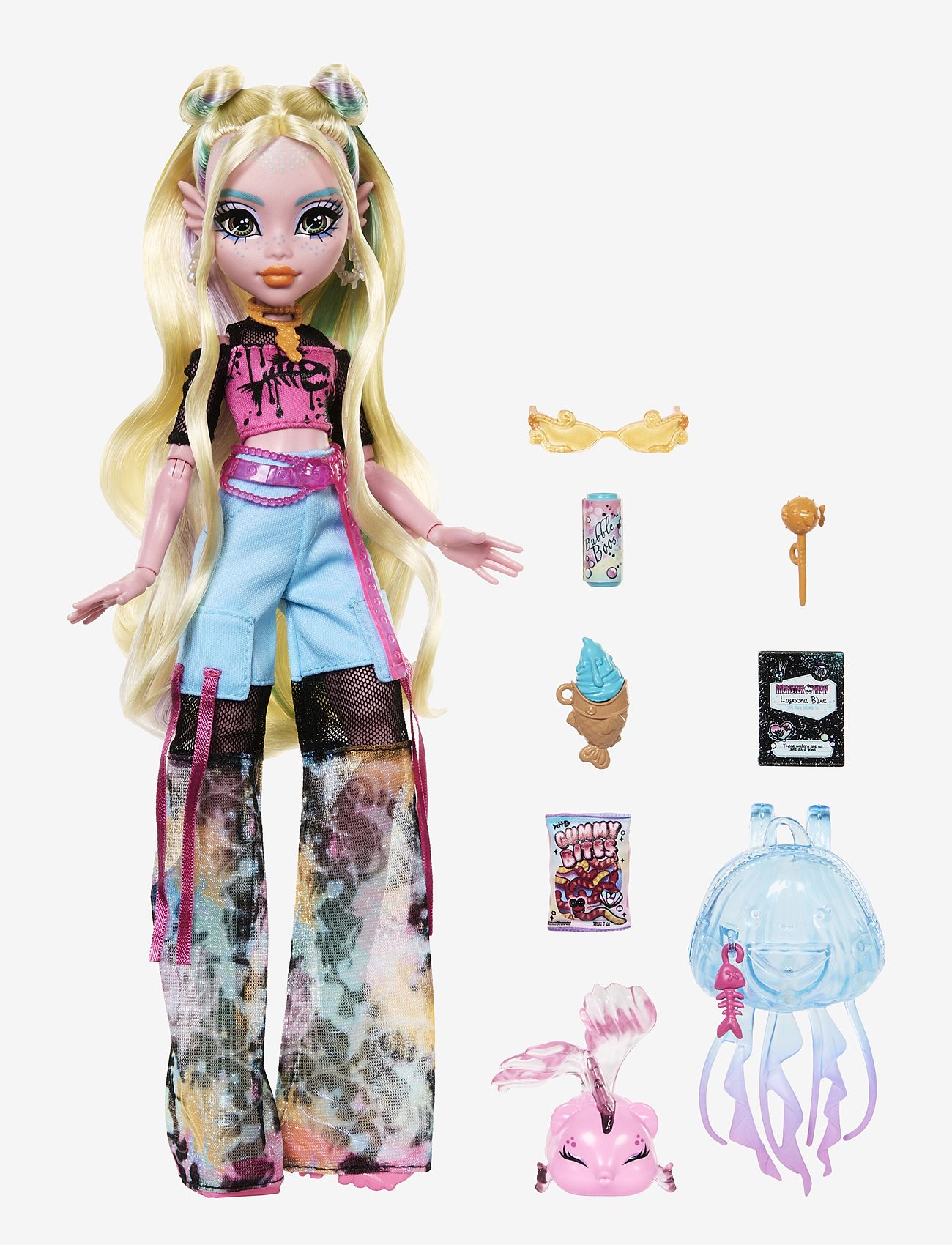 Monster High - Lagoona Blue Fashion Doll with Pet Neptuna and Accessories - dockor - multicolor - 1