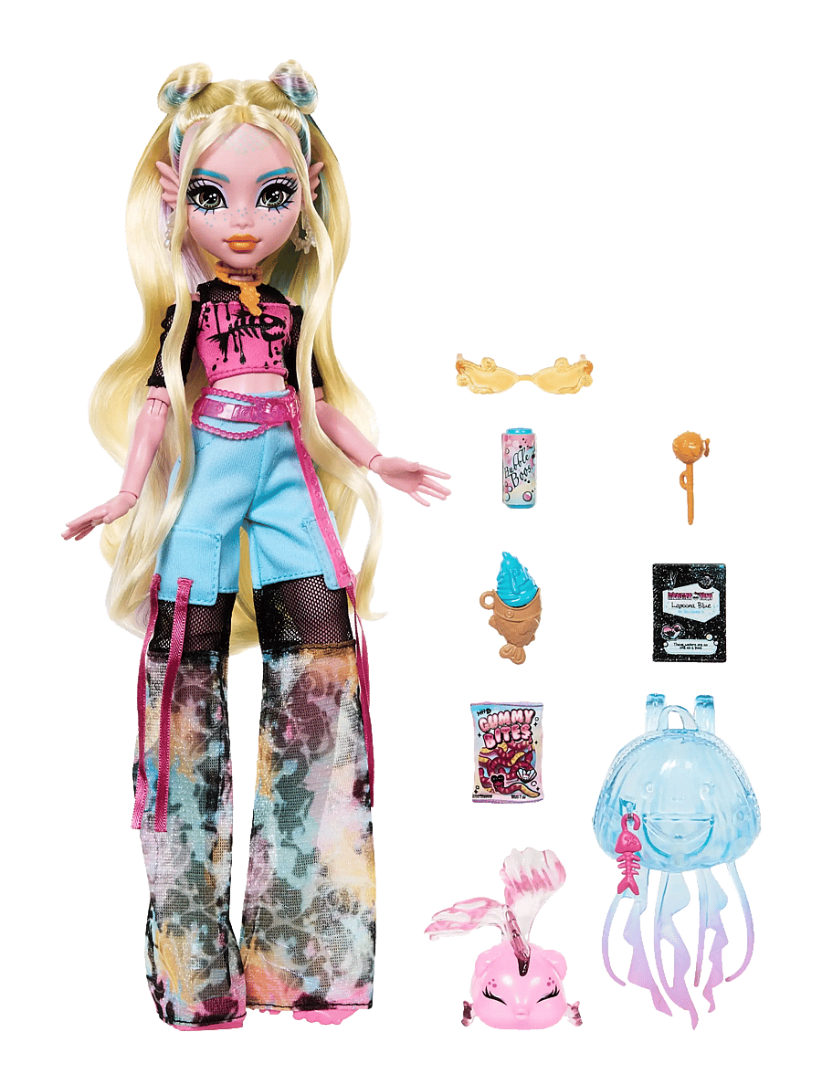 Monster High - Lagoona Blue Fashion Doll with Pet Neptuna and Accessories - dukker - multicolor - 4