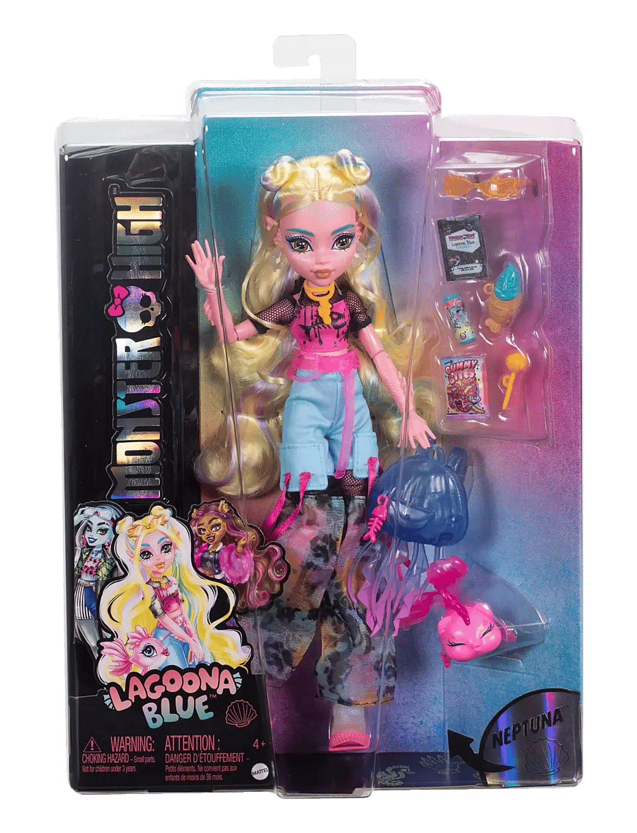 Monster High - Lagoona Blue Fashion Doll with Pet Neptuna and Accessories - die niedrigsten preise - multicolor - 5