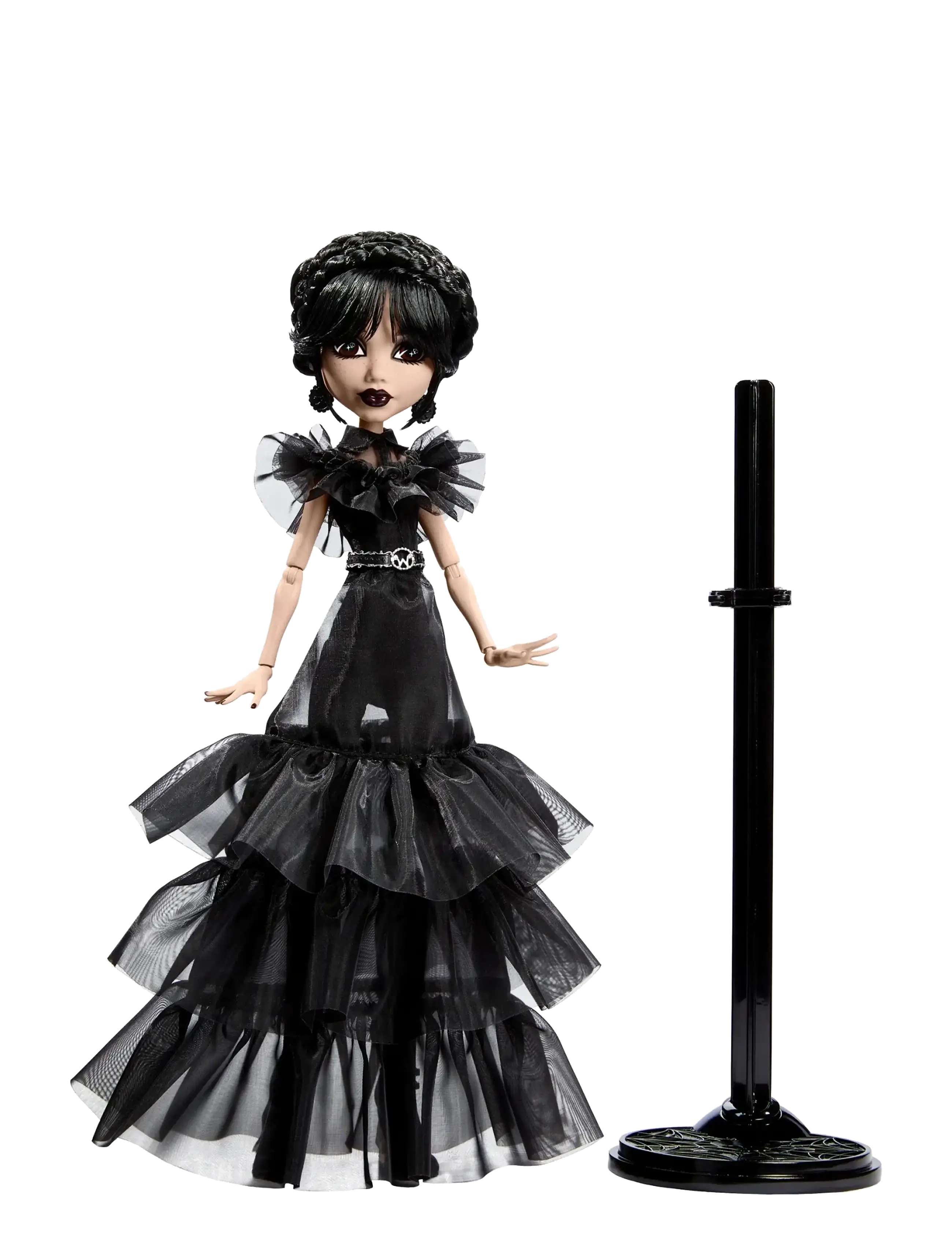 Monster High Wednesday Collectible Doll, Rave’n Wednesday In Black Gown Inspired By Dance Scene, Børn, Dolls, Sort, Str: ONE SIZE