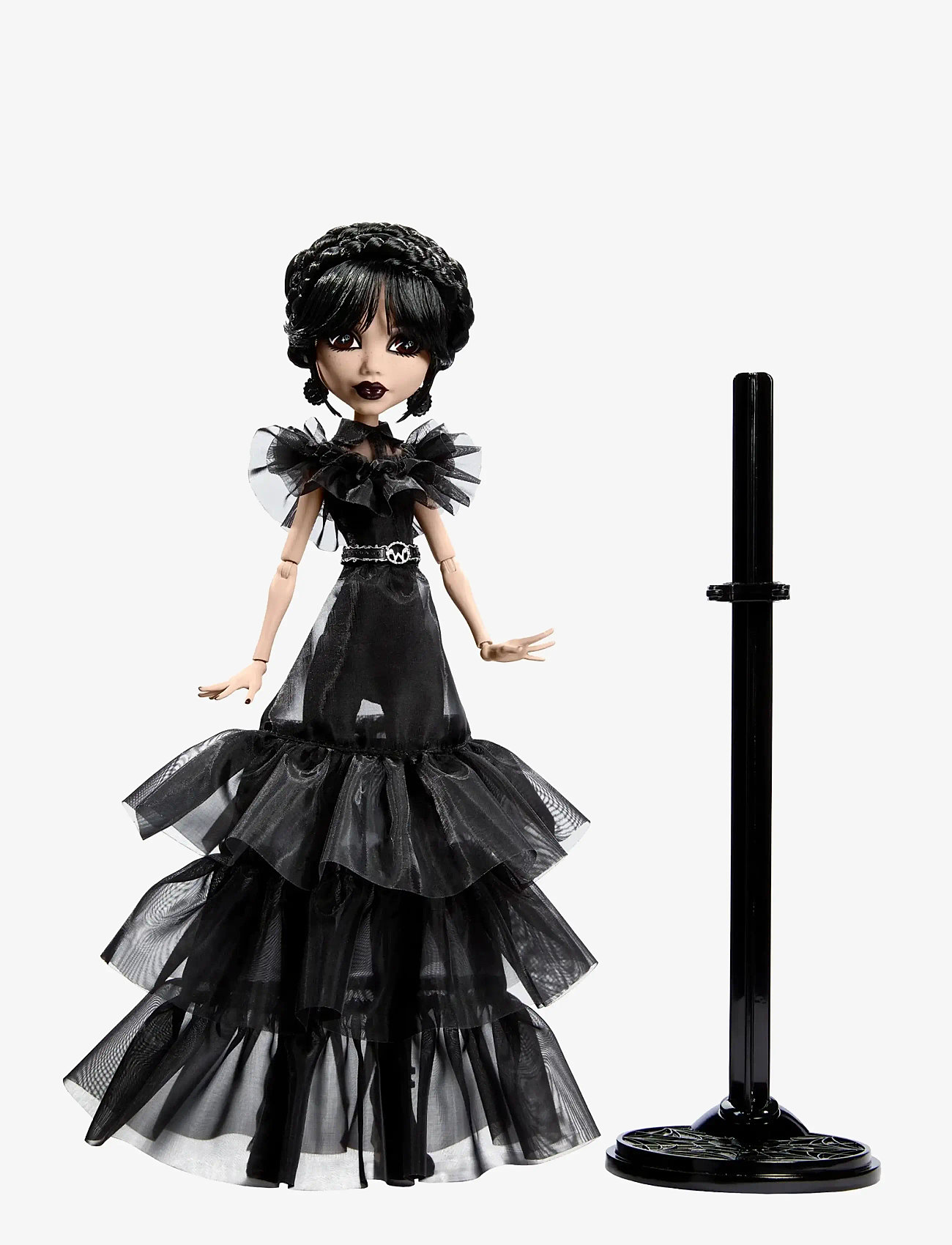 Monster High - Wednesday Collectible Doll, Rave’N Wednesday in Black Gown Inspired by Dance Scene - dockor - multicolor - 0