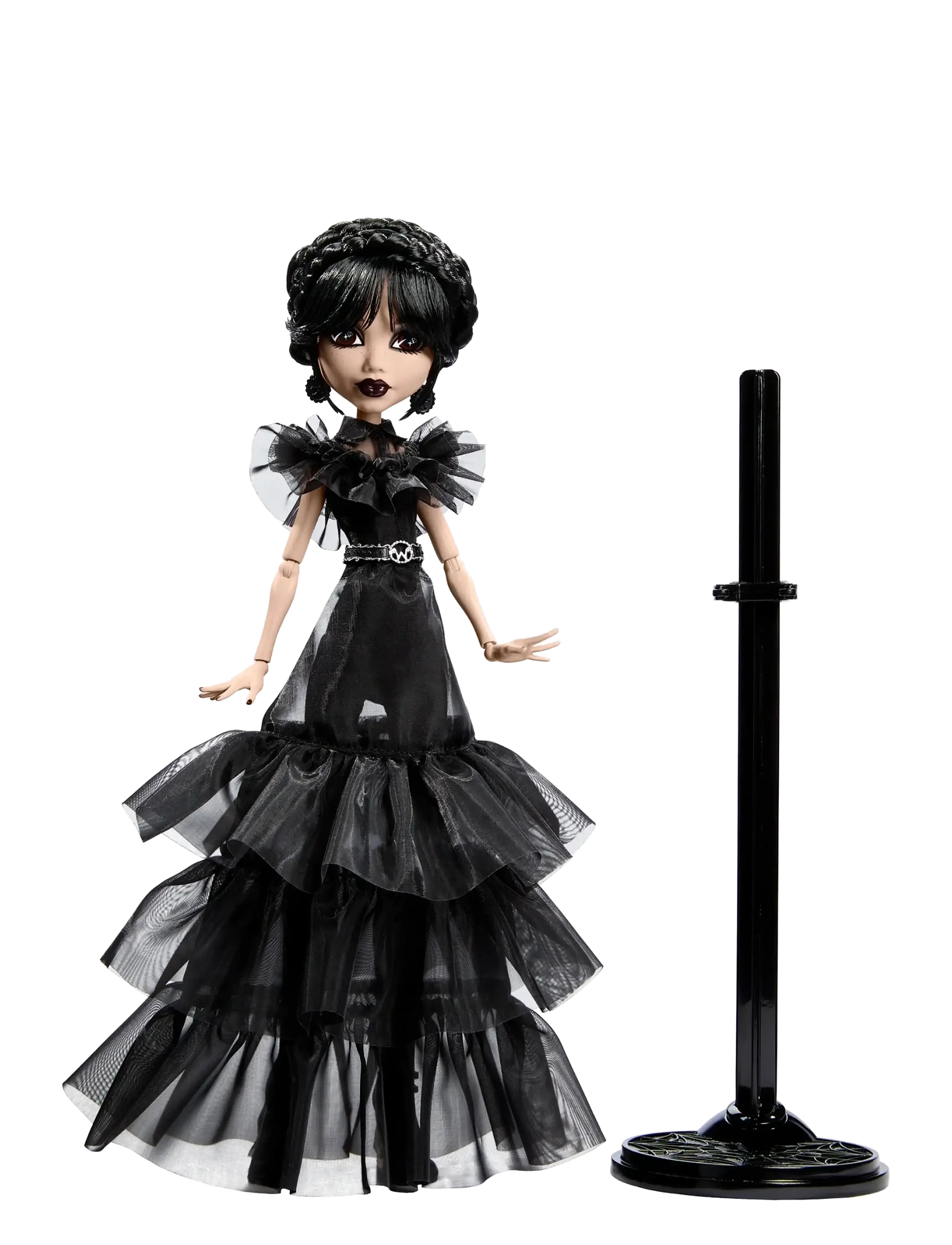 Monster High - Wednesday Collectible Doll, Rave’N Wednesday in Black Gown Inspired by Dance Scene - dolls - multicolor - 1