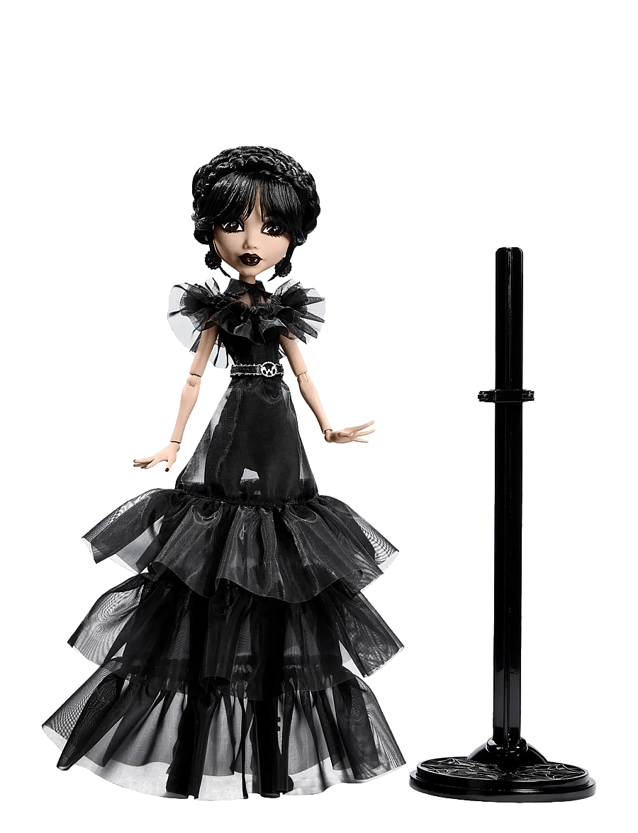 Monster High - Wednesday Collectible Doll, Rave’N Wednesday in Black Gown Inspired by Dance Scene - puppen - multicolor - 1