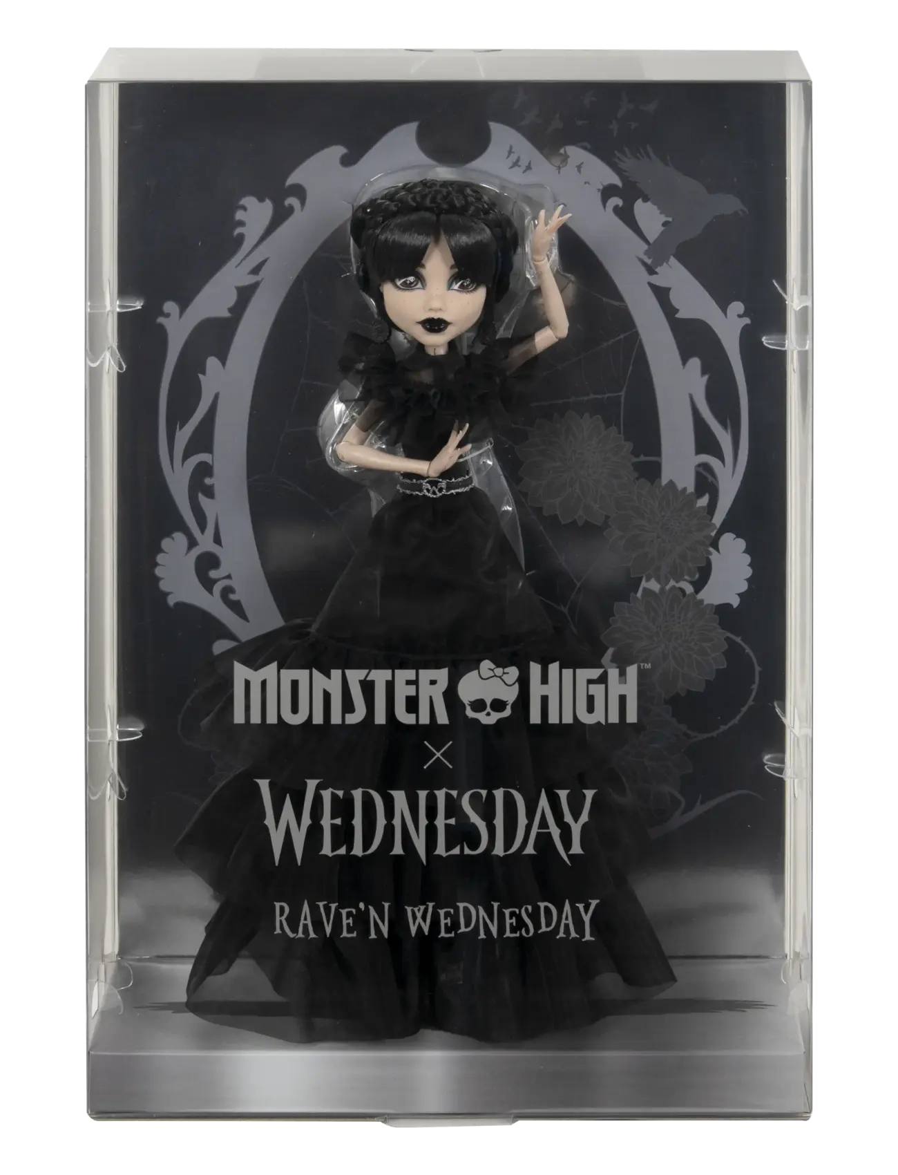 Monster High - Wednesday Collectible Doll, Rave’N Wednesday in Black Gown Inspired by Dance Scene - dolls - multicolor - 2