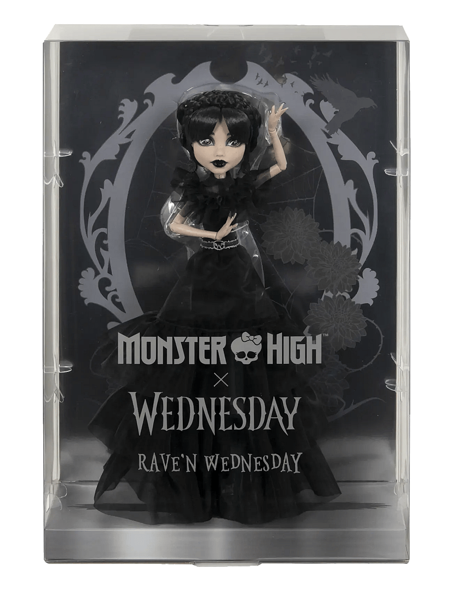 Monster High - Wednesday Collectible Doll, Rave’N Wednesday in Black Gown Inspired by Dance Scene - puppen - multicolor - 2
