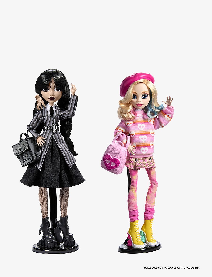 Monster High - Wednesday Collectible Doll, Enid Sinclair in Pink Fashion with Accessories - dúkkur - multicolor - 3