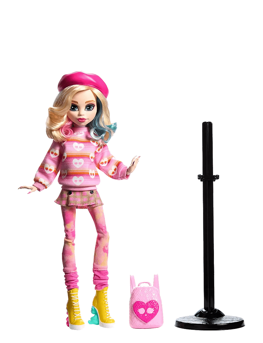 Monster High - Wednesday Collectible Doll, Enid Sinclair in Pink Fashion with Accessories - puppen - multicolor - 4