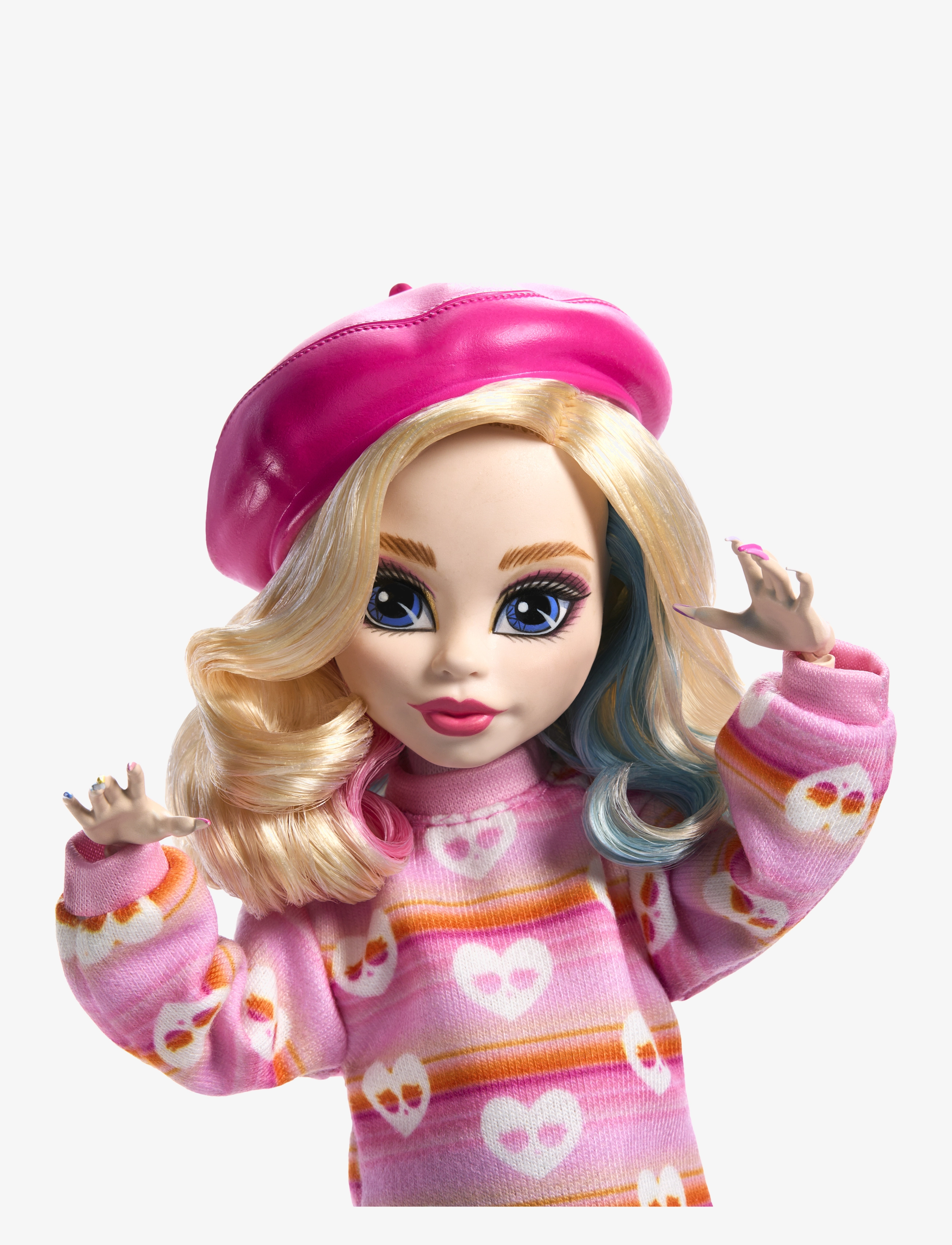 Monster High - Wednesday Collectible Doll, Enid Sinclair in Pink Fashion with Accessories - dúkkur - multicolor - 5