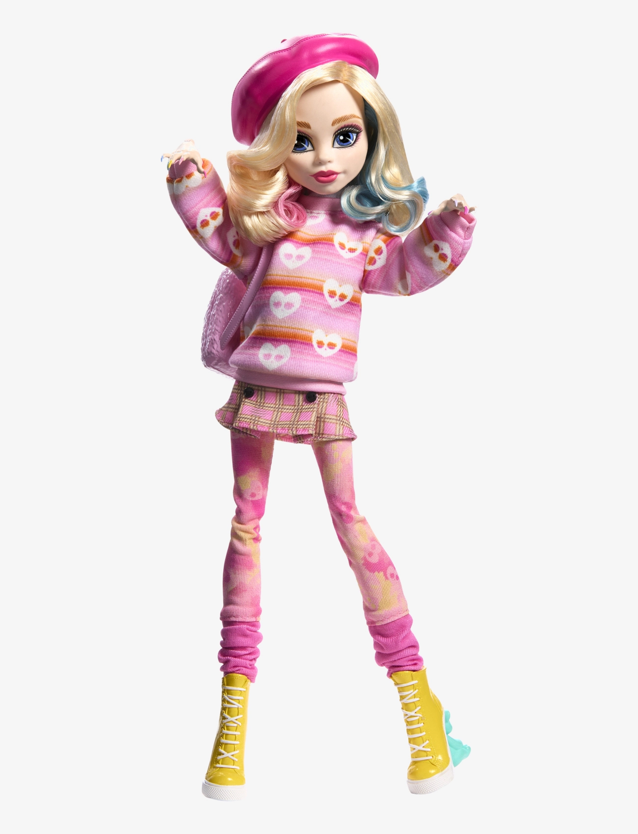 Monster High - Wednesday Collectible Doll, Enid Sinclair in Pink Fashion with Accessories - puppen - multicolor - 5