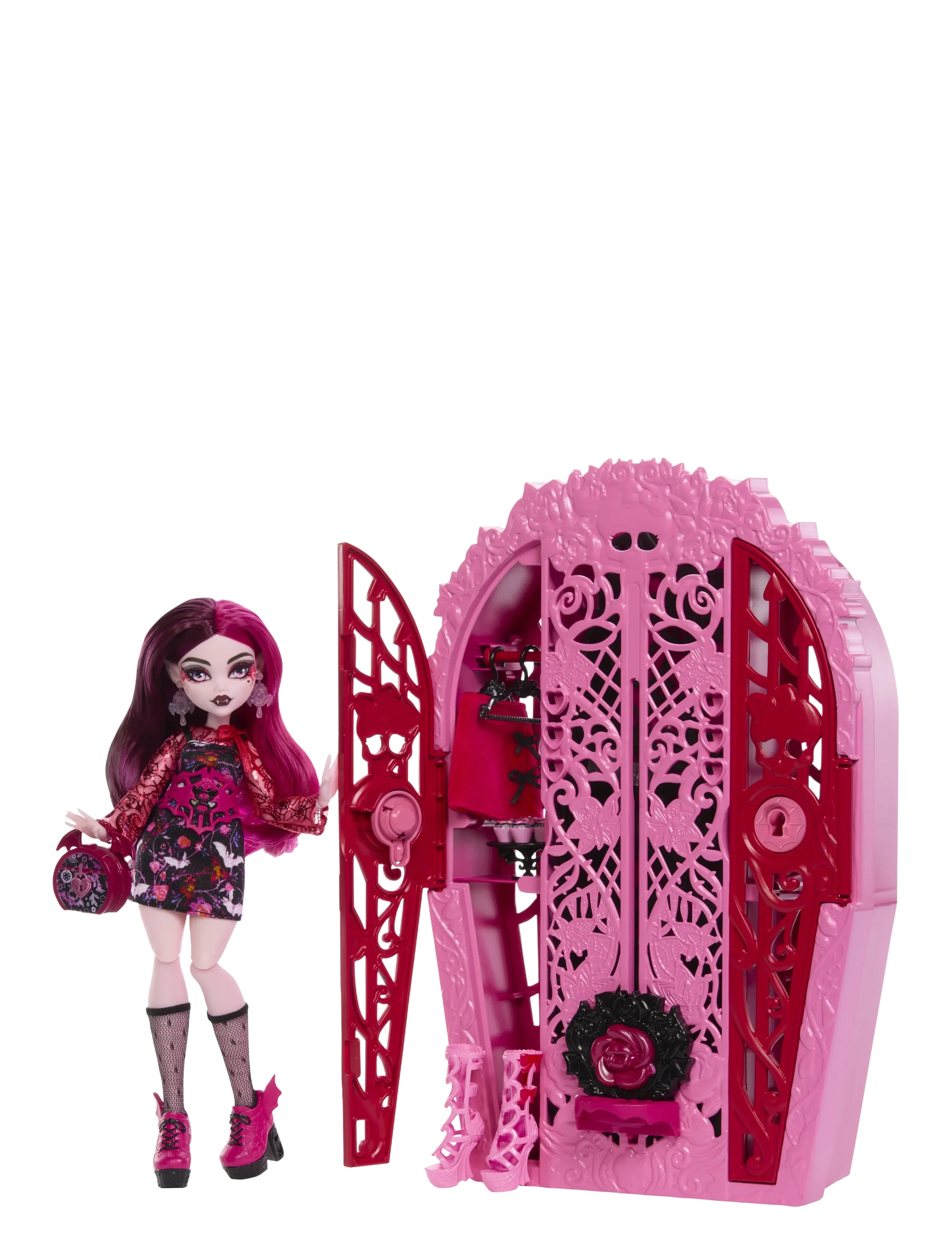 Monster High - Skulltimate Secrets Garden Mysteries Playset, Draculaura Doll with 19+ Surprises - dúkkur - multi color - 1