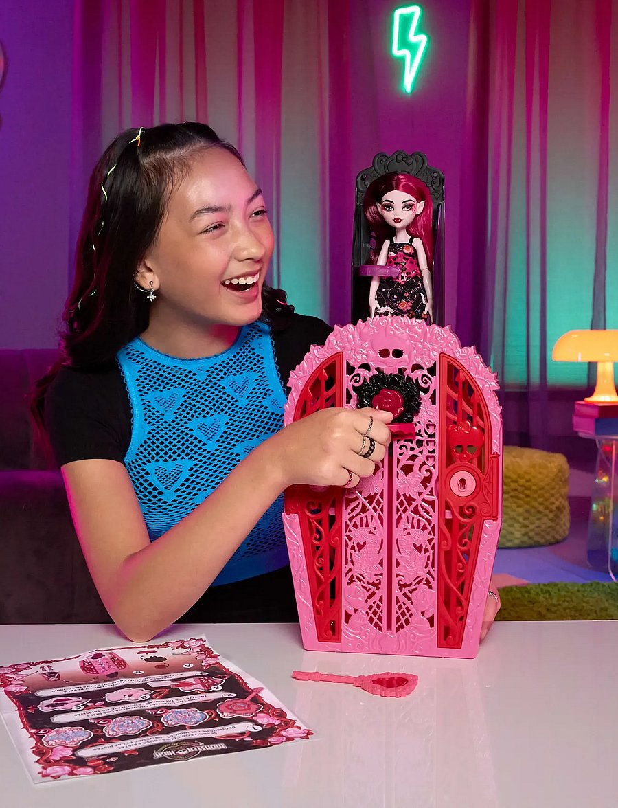 Monster High - Skulltimate Secrets Garden Mysteries Playset, Draculaura Doll with 19+ Surprises - nukud - multi color - 0
