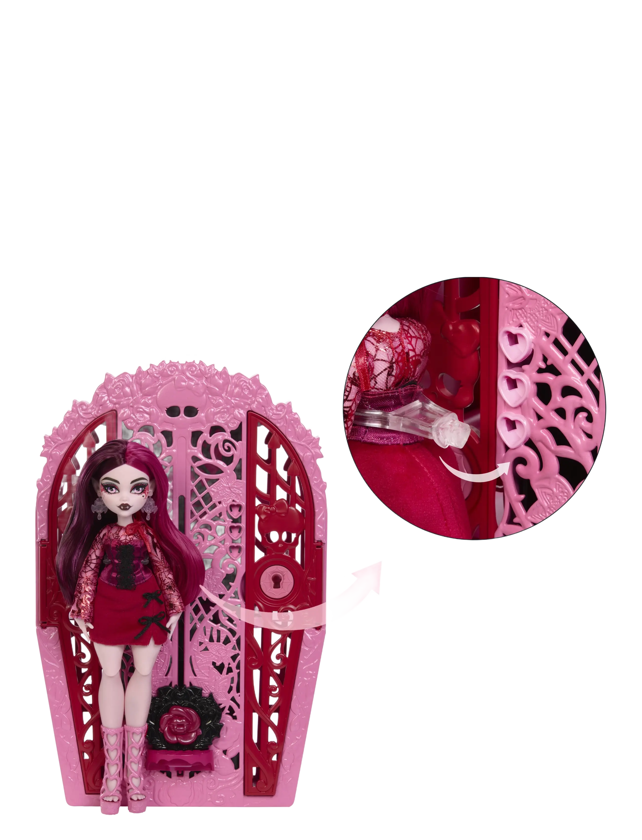 Monster High - Skulltimate Secrets Garden Mysteries Playset, Draculaura Doll with 19+ Surprises - dúkkur - multi color - 2