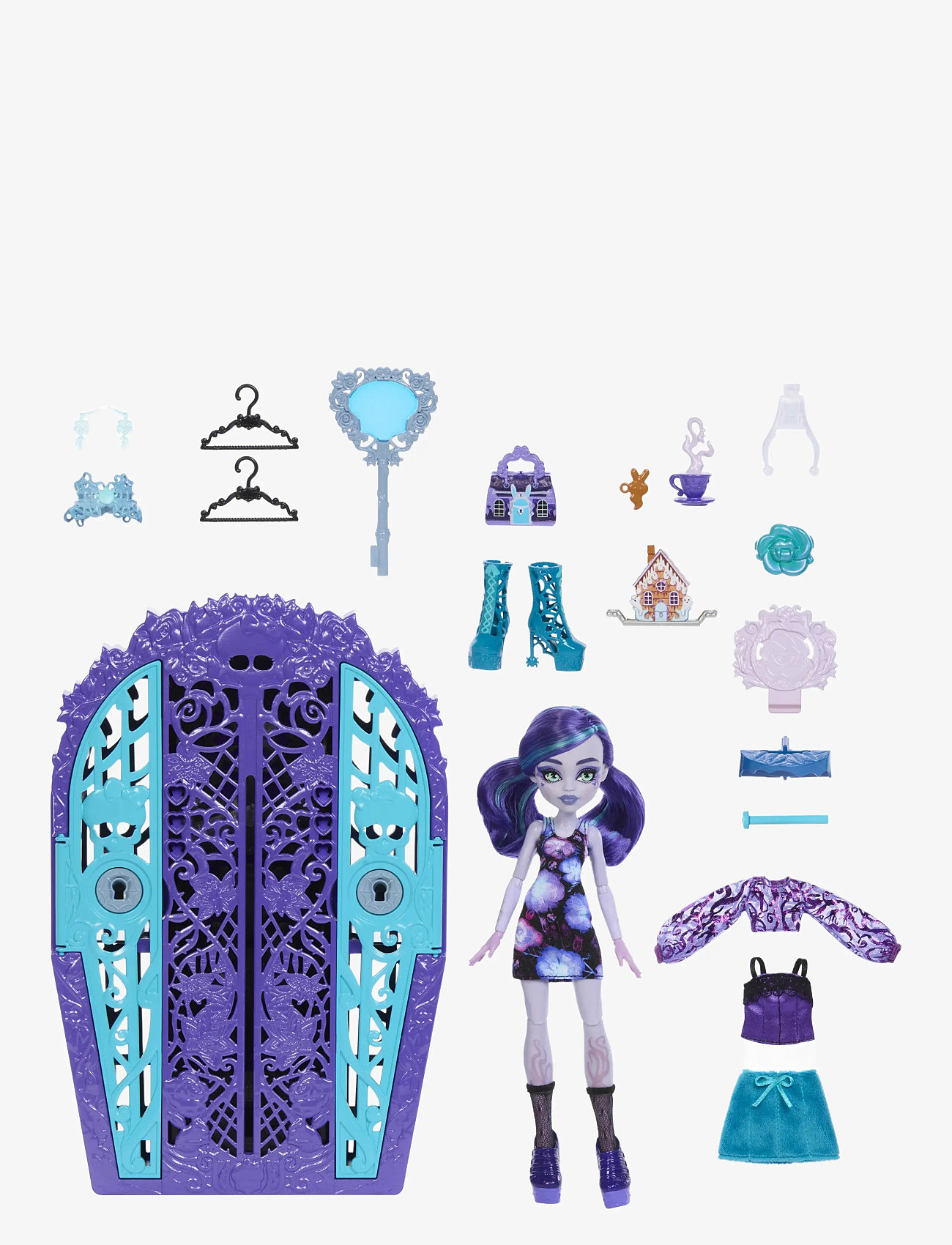 Monster High - Skulltimate Secrets Garden Mysteries Playset, Twyla Doll with 19+ Surprises - dolls - multi color - 0