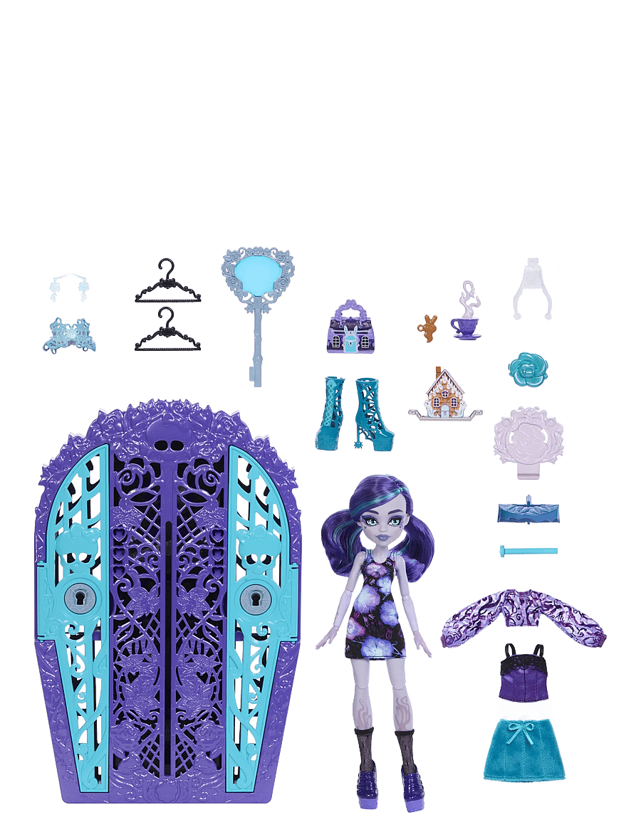 Monster High - Skulltimate Secrets Garden Mysteries Playset, Twyla Doll with 19+ Surprises - nukud - multi color - 0