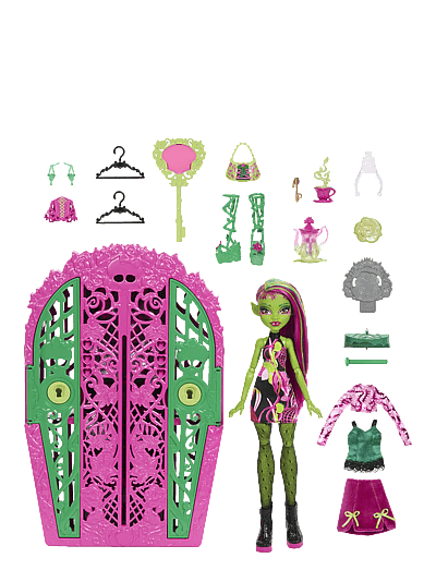 Monster High Skulltimate Secrets Garden Mysteries Playset, Venus McFlytrap Doll with 19+ Surprises - Fødselsdagsgaver - MULTI COLOR / multi