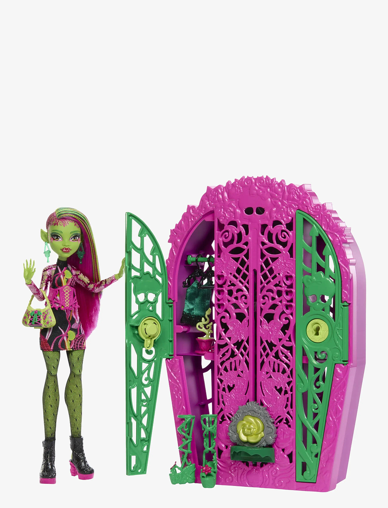 Monster High - Skulltimate Secrets Garden Mysteries Playset, Venus McFlytrap Doll with 19+ Surprises - dolls - multi color - 1