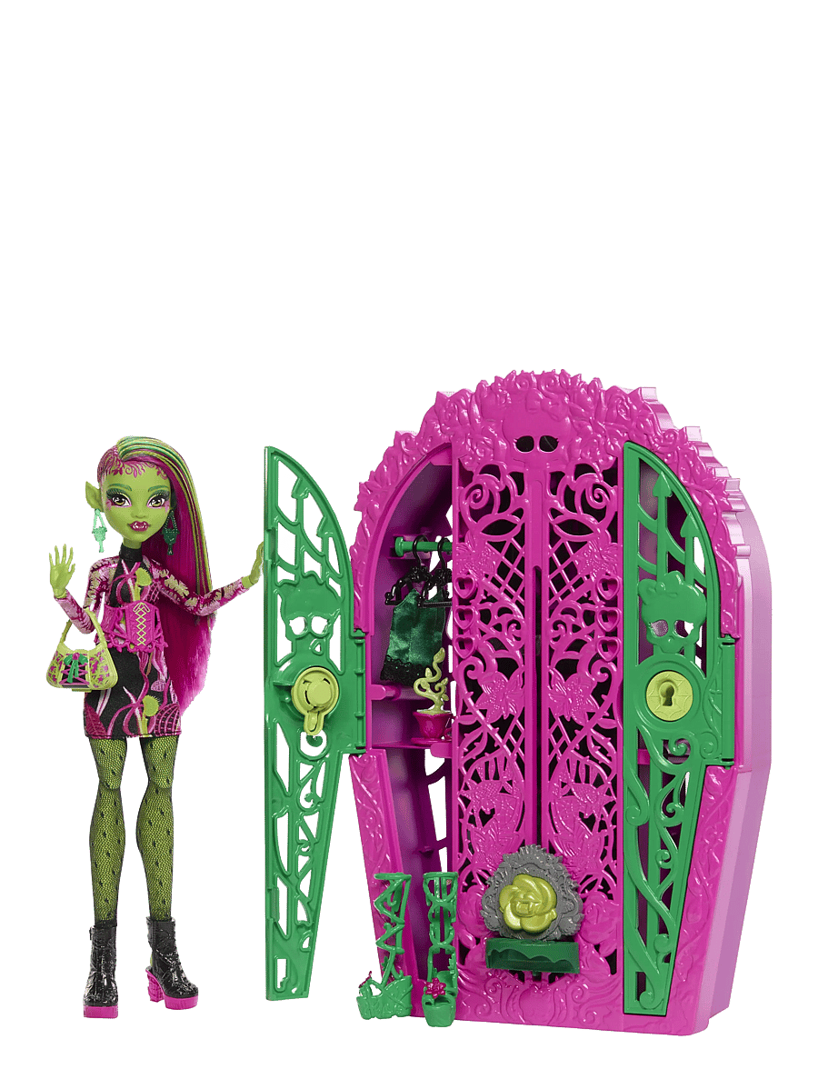 Monster High - Skulltimate Secrets Garden Mysteries Playset, Venus McFlytrap Doll with 19+ Surprises - dúkkur - multi color - 1