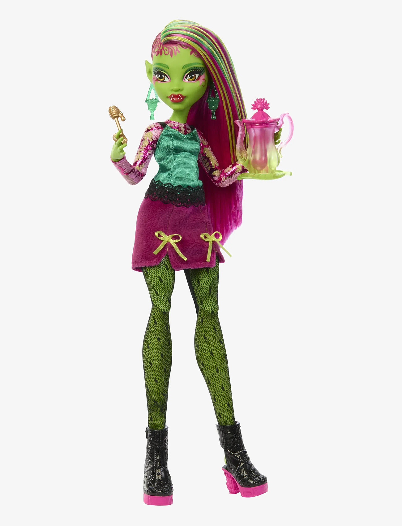 Monster High - Skulltimate Secrets Garden Mysteries Playset, Venus McFlytrap Doll with 19+ Surprises - dolls - multi color - 3