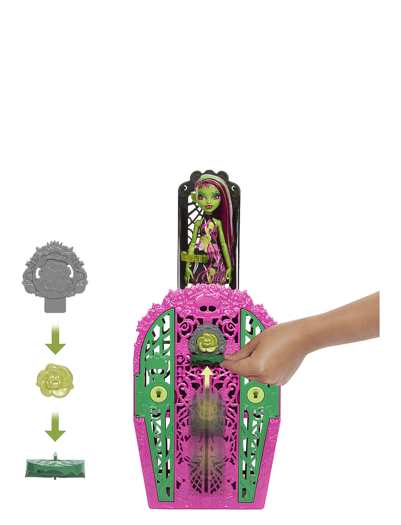 Monster High - Skulltimate Secrets Garden Mysteries Playset, Venus McFlytrap Doll with 19+ Surprises - puppen - multi color - 4