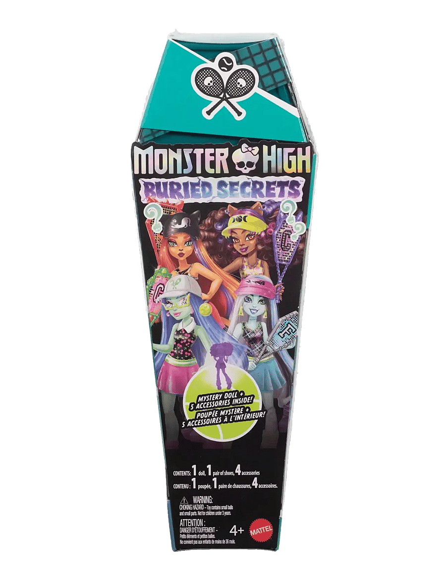 Monster High - Buried Secrets Surprise Dolls with Courtside Fang-Out Theme (Characters May Vary) - puppen - multi color - 1