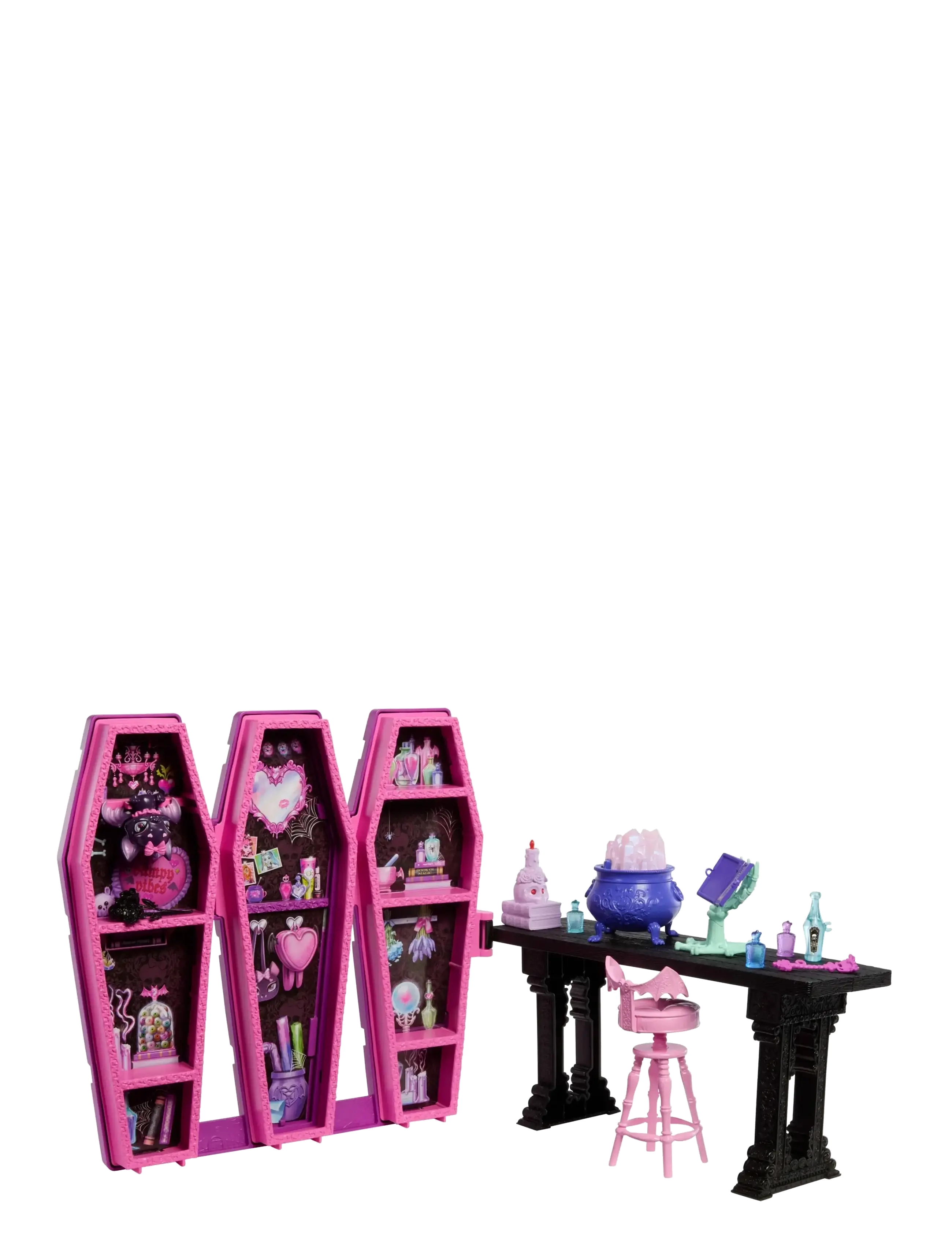 Monster High Draculaura Secret Potion Room Doll Playset with 12+ Accessories, Plus Transformations - Legetøjsfigurer & Sæt - MULTI COLOR / multi
