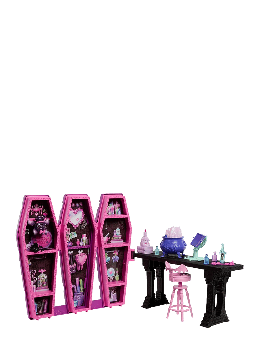 Monster High - Draculaura Secret Potion Room Doll Playset with 12+ Accessories, Plus Transformations - mängukomplektid - multi color - 1