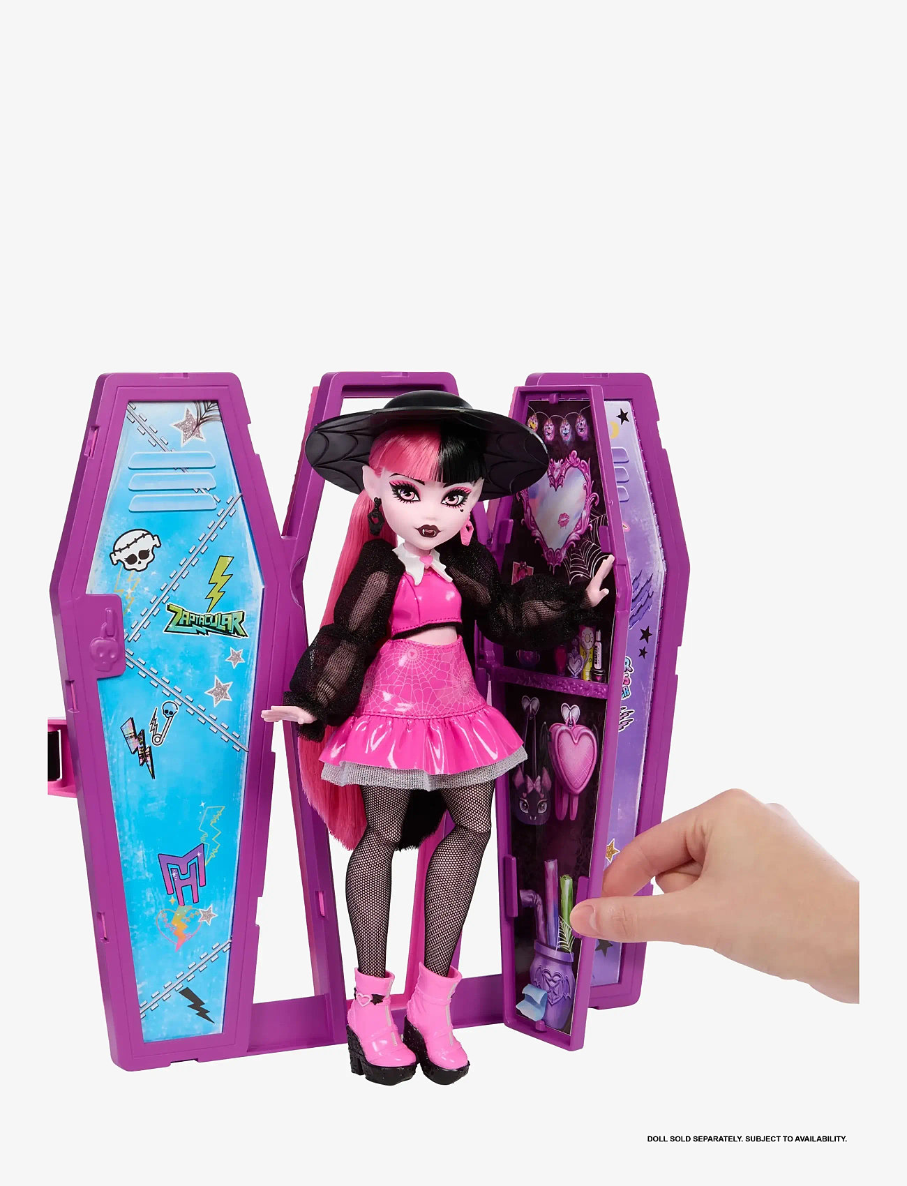 Monster High - Draculaura Secret Potion Room Doll Playset with 12+ Accessories, Plus Transformations - legesæt - multi color - 5