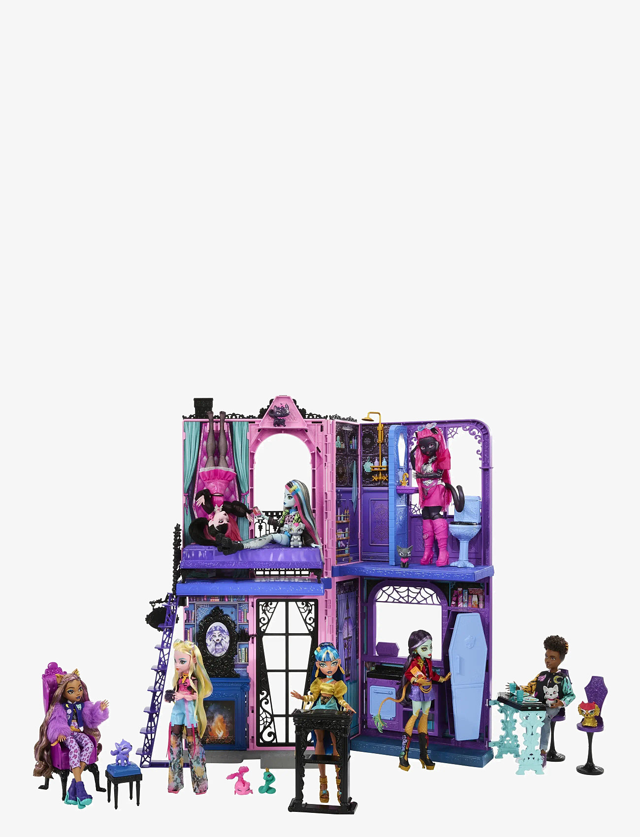 Monster High - Boo-tique Hotel Doll House with Spooky Surprises in Every Room and 13+ Accessories - dockhus - multi color - 3