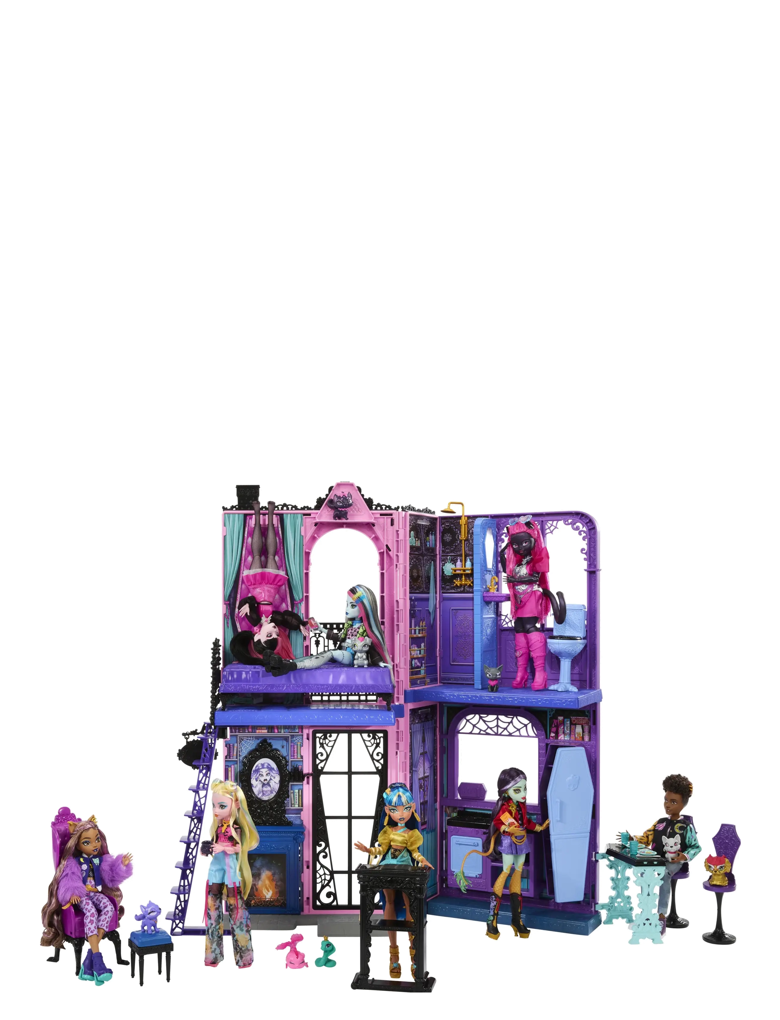 Monster High - Boo-tique Hotel Doll House with Spooky Surprises in Every Room and 13+ Accessories - dukkehus - multi color - 3