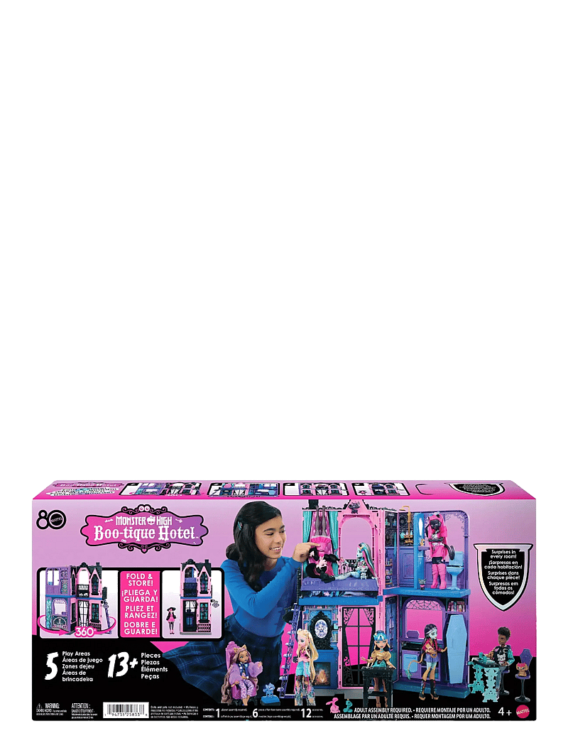 Monster High - Boo-tique Hotel Doll House with Spooky Surprises in Every Room and 13+ Accessories - puppenhäuser - multi color - 4