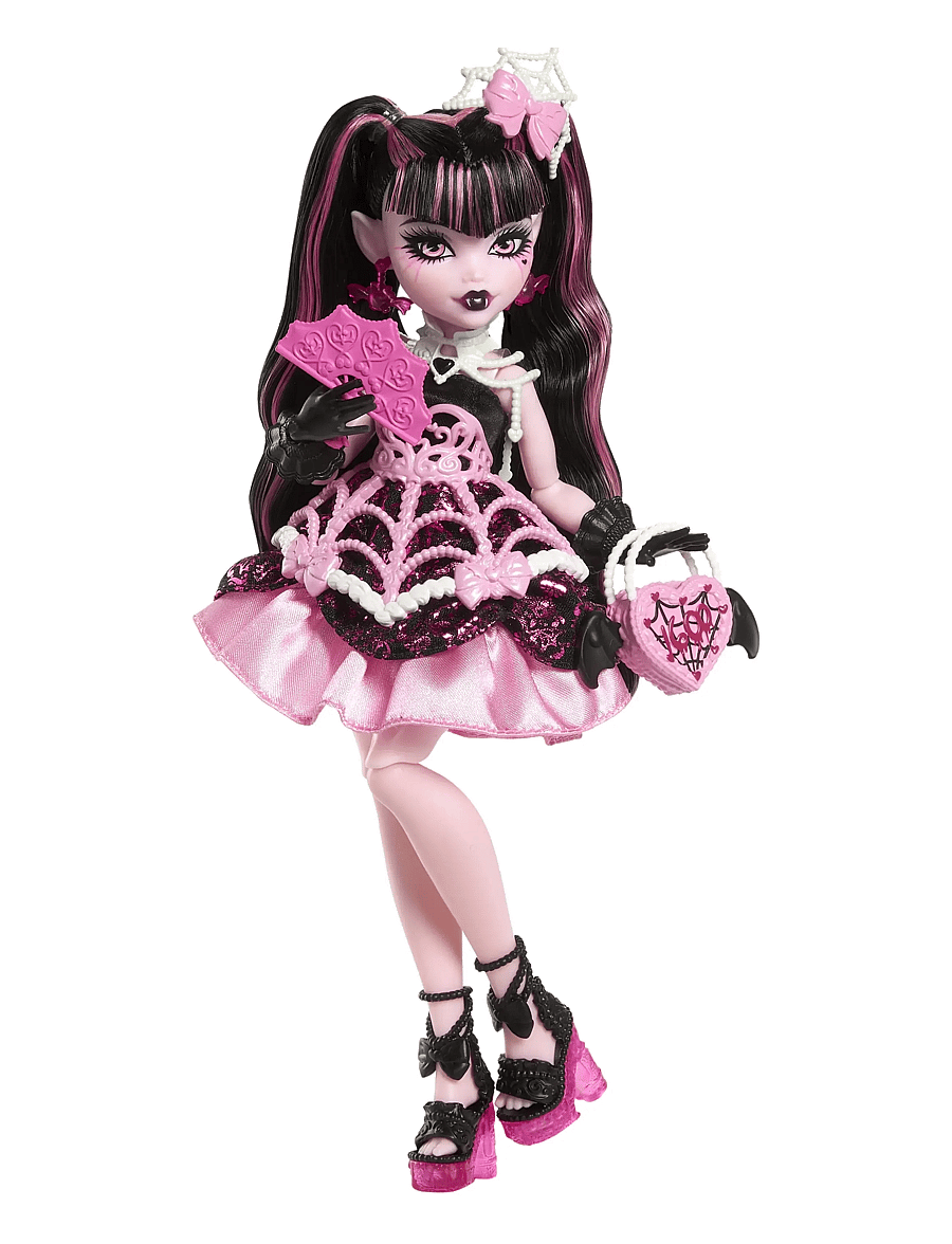 Monster High - Scary Sweet Birthday Draculaura Doll in Party Dress with Balloon & Gift - puppen - multi color - 3