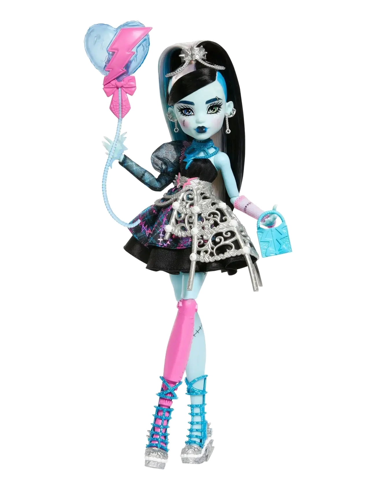 Monster High Scary Sweet Birthday Frankie Stein Doll In Party Dress With Balloon & Gift, One Size, Multi/patterned, Dukker Og Tilbehør > Dukker, Børn
