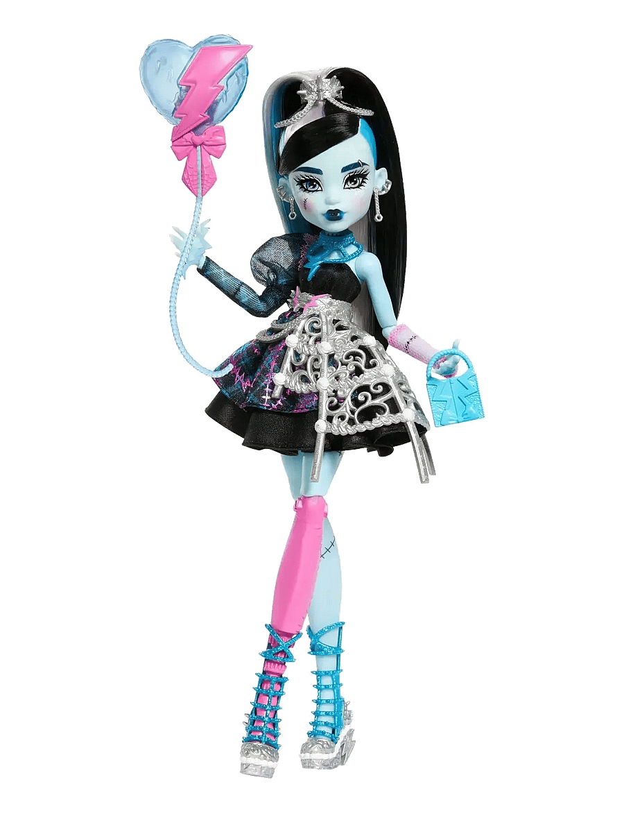 Monster High - Scary Sweet Birthday Frankie Stein Doll in Party Dress with Balloon & Gift - puppen - multi color - 1