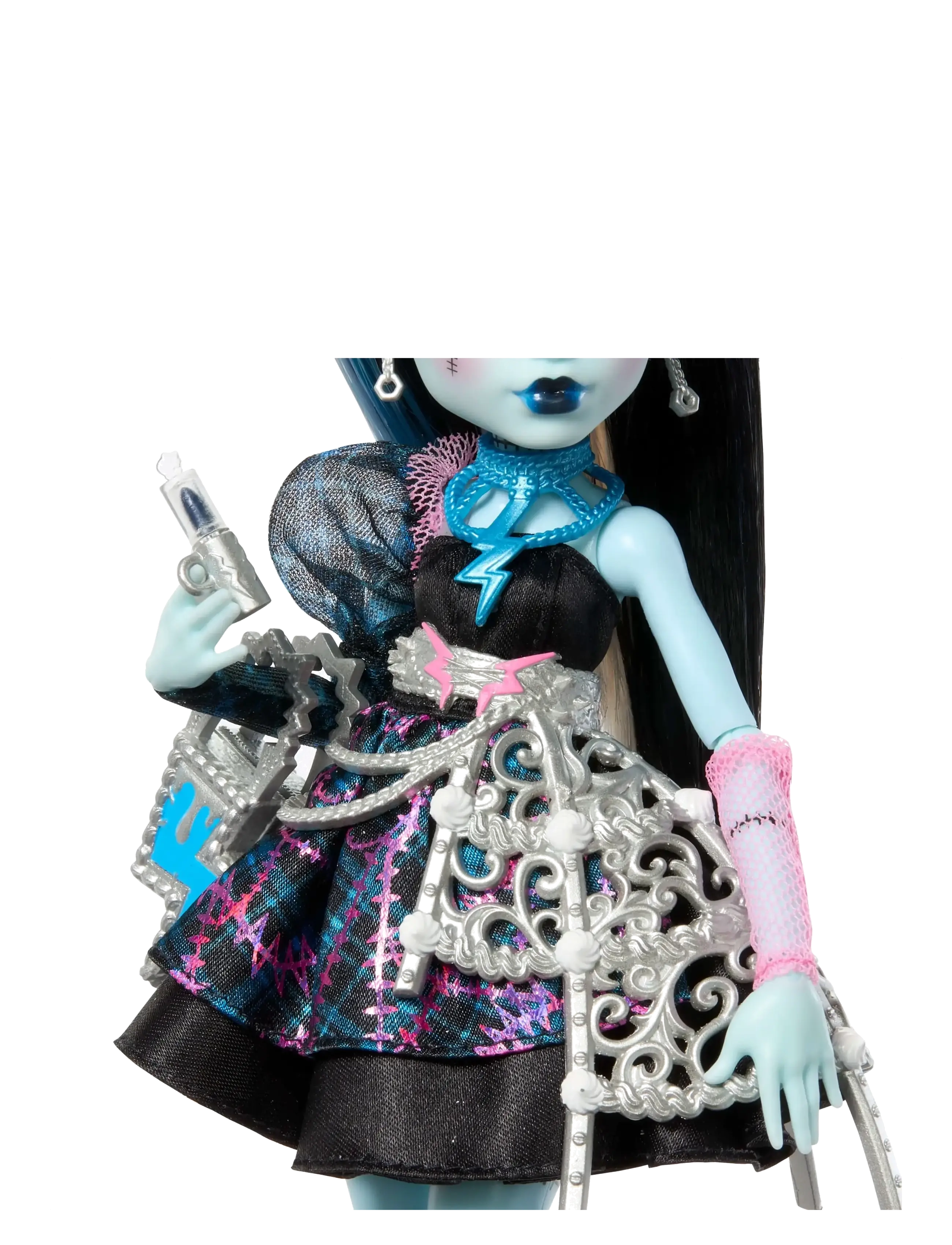 Monster High - Scary Sweet Birthday Frankie Stein Doll in Party Dress with Balloon & Gift - dukker - multi color - 5