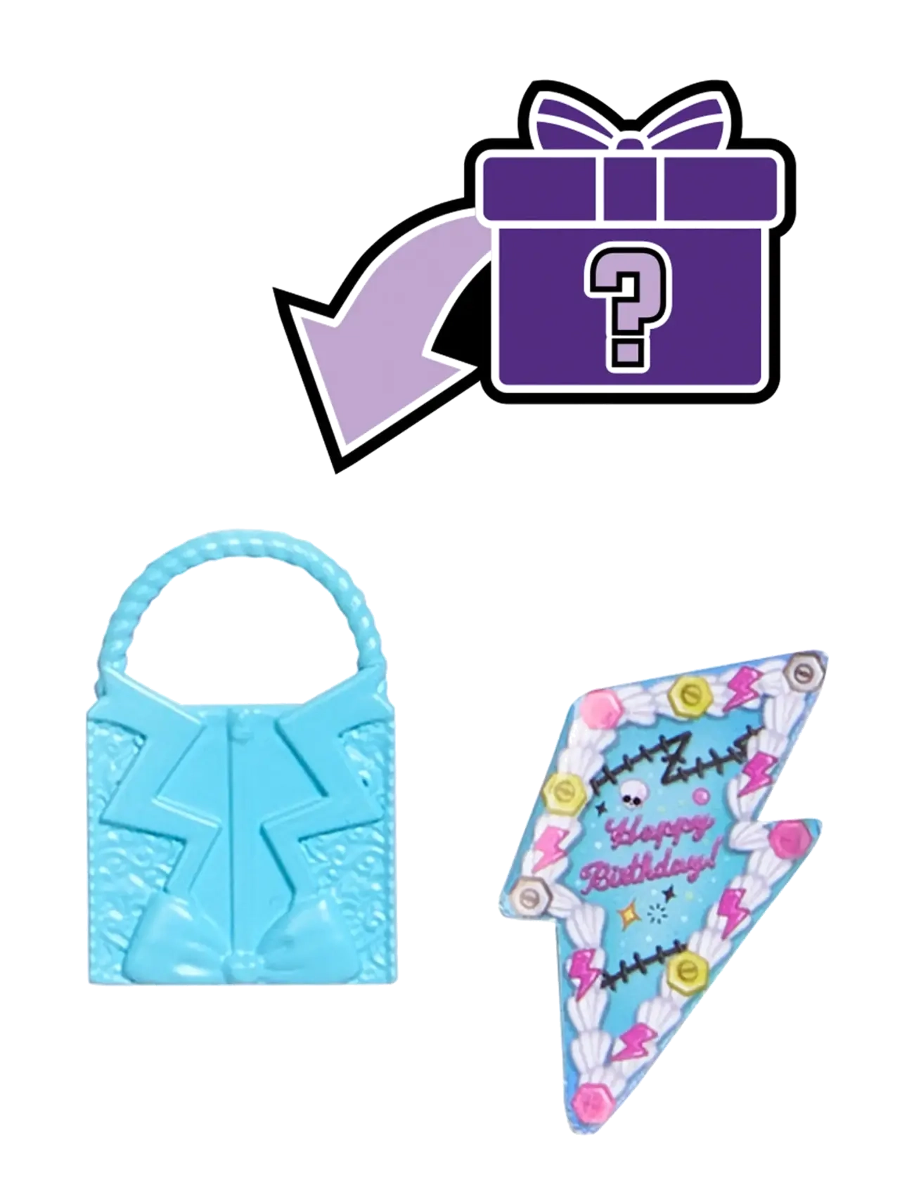 Monster High - Scary Sweet Birthday Frankie Stein Doll in Party Dress with Balloon & Gift - nukud - multi color - 5