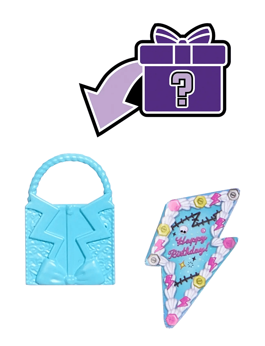 Monster High - Scary Sweet Birthday Frankie Stein Doll in Party Dress with Balloon & Gift - nukud - multi color - 5