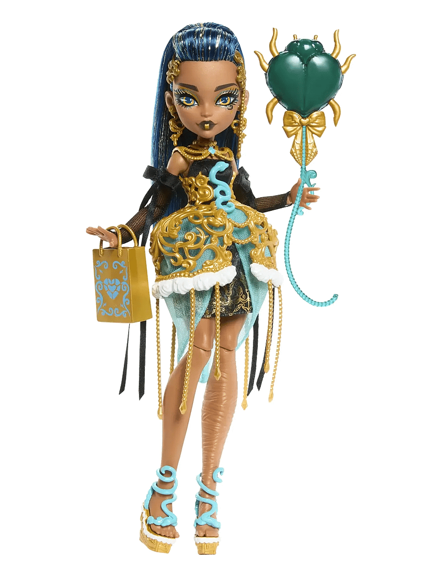 Monster High - Scary Sweet Birthday Cleo De Nile Doll in Party Dress with Balloon & Gift - puppen - multi color - 1