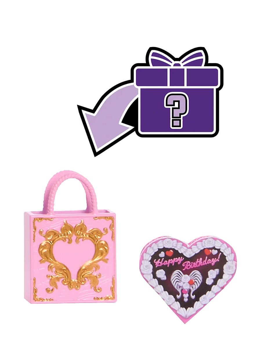 Monster High - Scary Sweet Birthday Cupid Asteria Doll in Party Dress with Balloon & Gift - dockor - multi color - 3