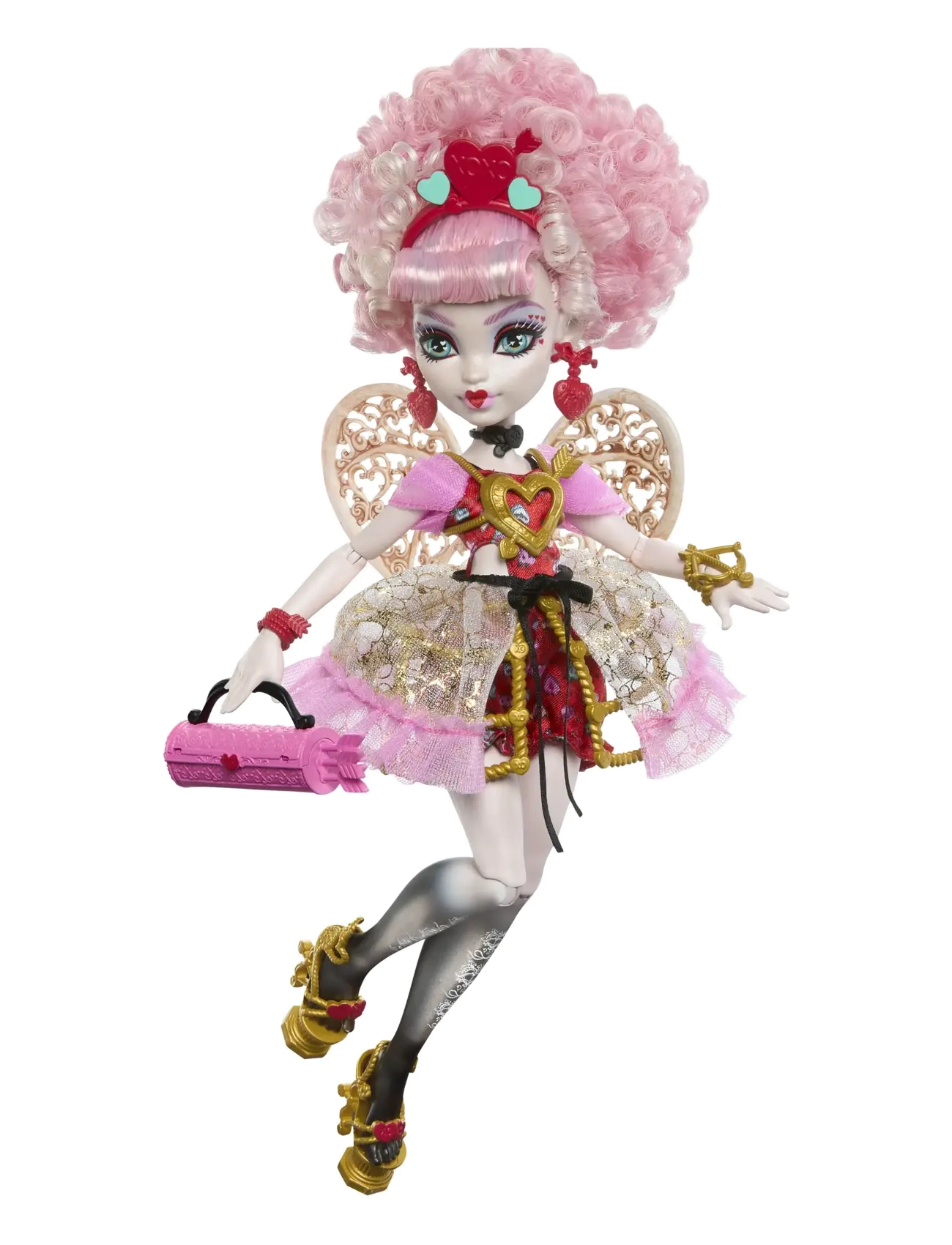 Monster High - Scary Sweet Birthday Cupid Asteria Doll in Party Dress with Balloon & Gift - puppen - multi color - 3
