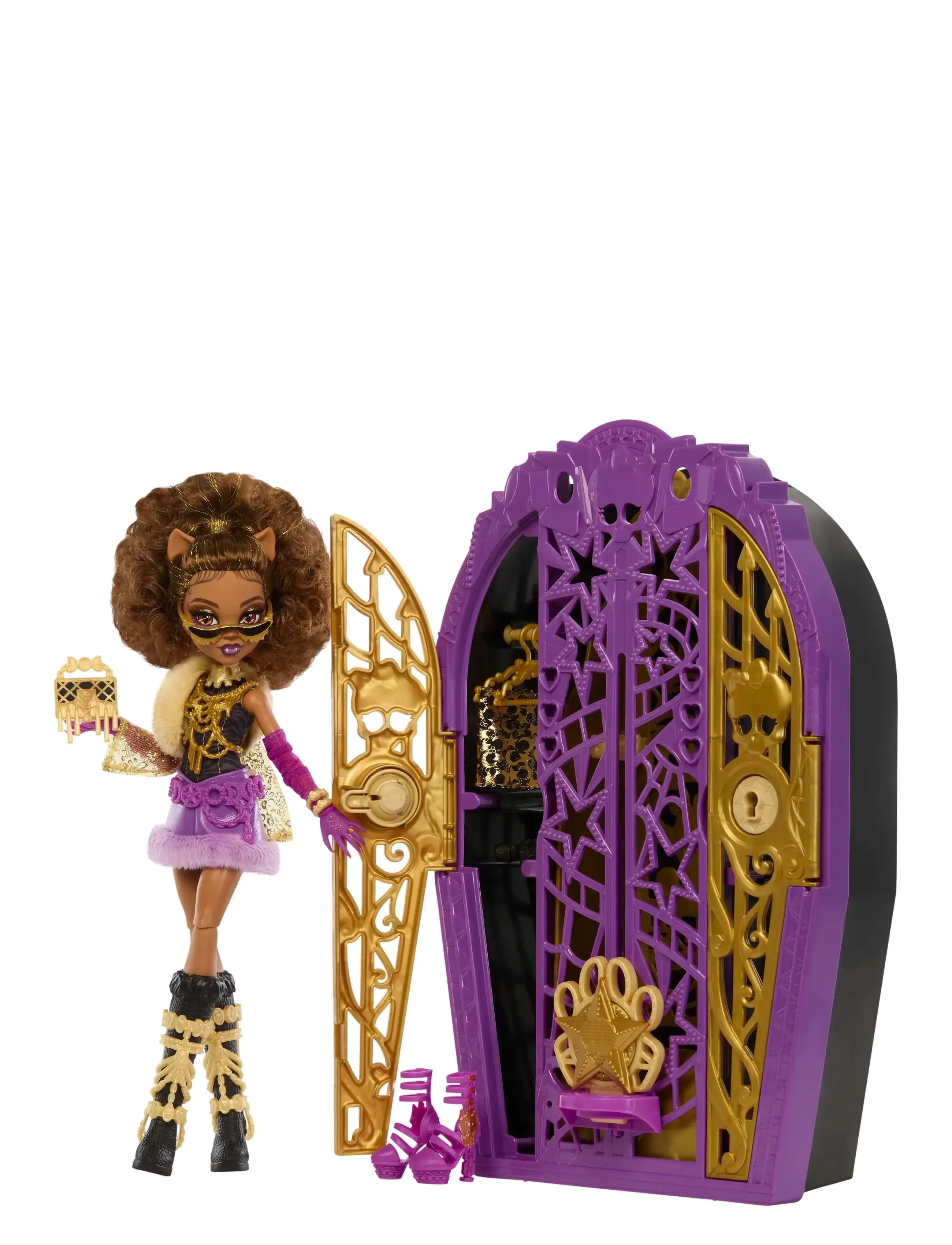 Monster High Skulltimate Secrets Hauntlywood Mysteries Doll, Clawdeen Wolf with 19+ Surprises - Leksaker 3-5 år - MULTI COLOR / multi
