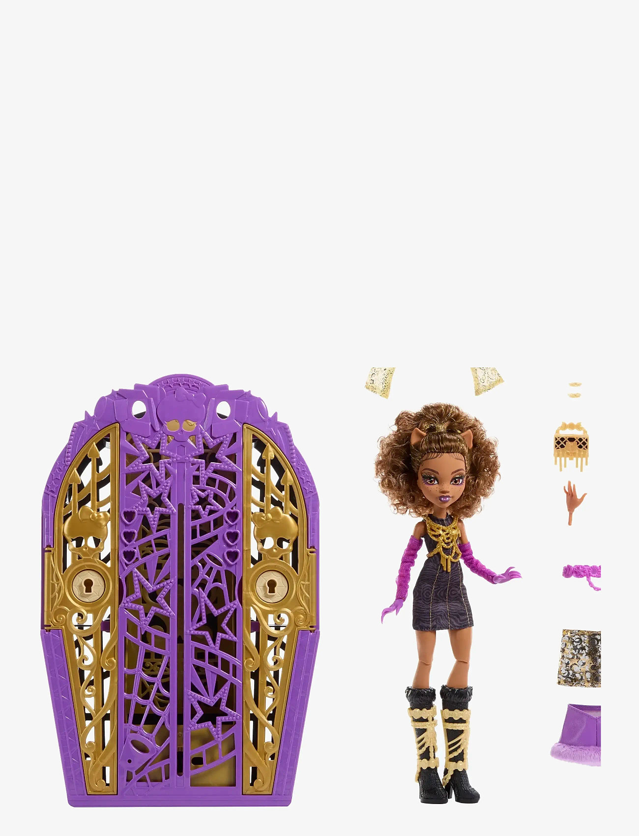 Monster High - Skulltimate Secrets Hauntlywood Mysteries Doll, Clawdeen Wolf with 19+ Surprises - dockor - multi color - 2