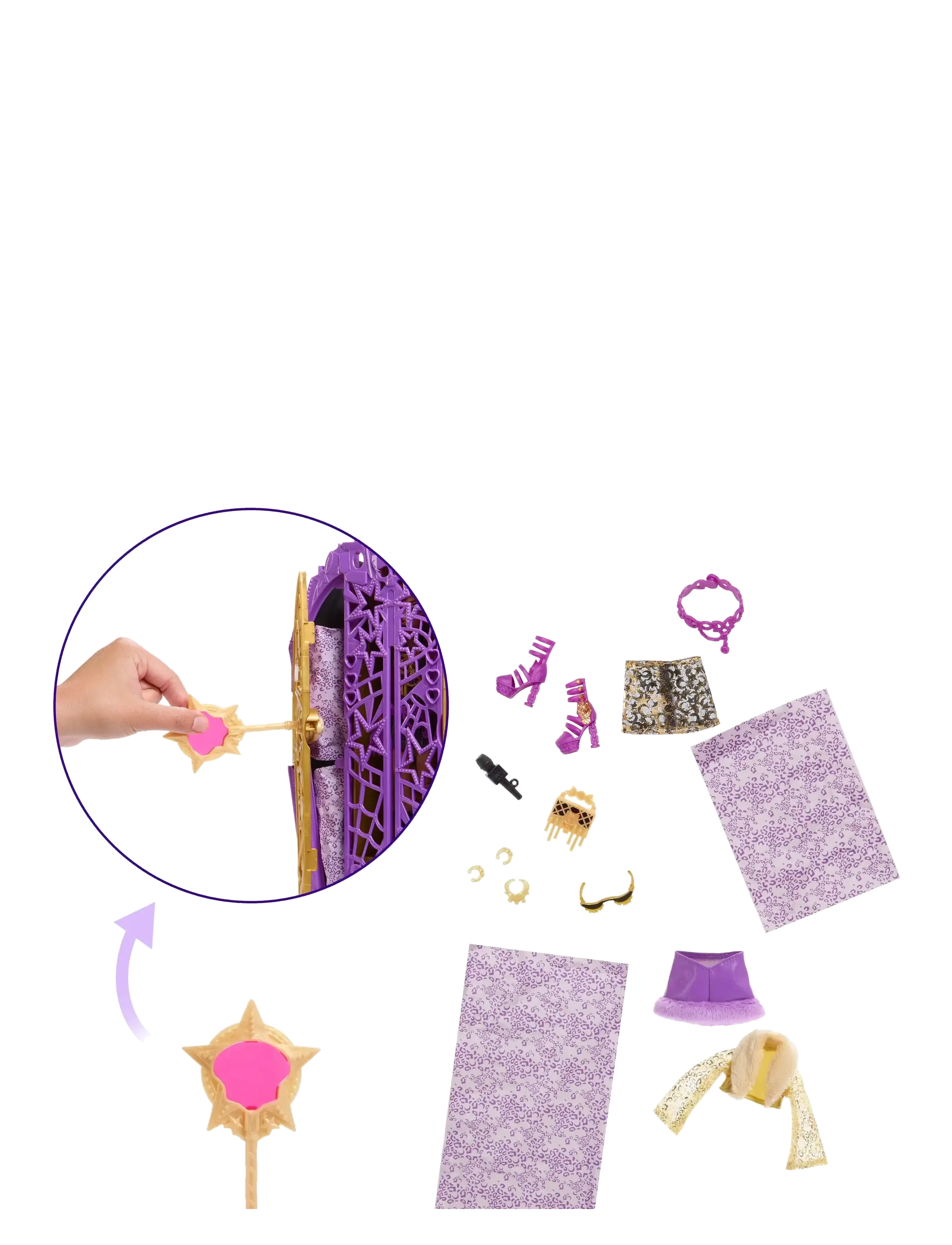 Monster High - Skulltimate Secrets Hauntlywood Mysteries Doll, Clawdeen Wolf with 19+ Surprises - dukker - multi color - 3