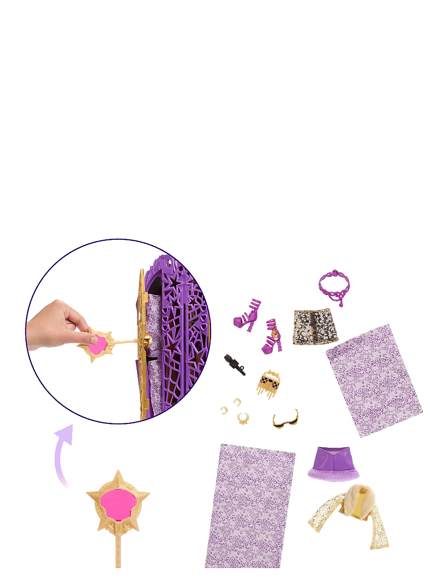 Monster High - Skulltimate Secrets Hauntlywood Mysteries Doll, Clawdeen Wolf with 19+ Surprises - puppen - multi color - 3