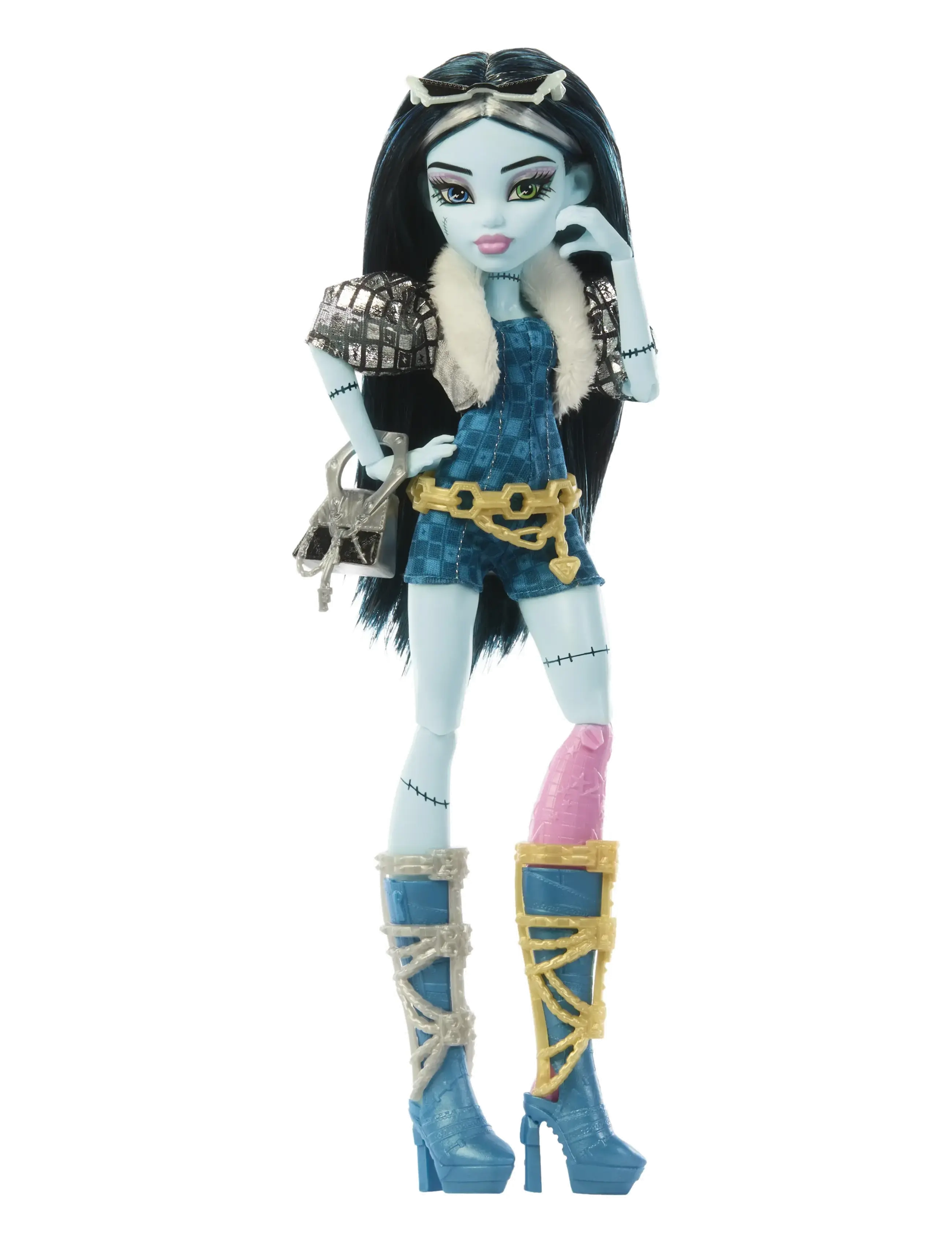 Monster High Skulltimate Secrets Hauntlywood Mysteries Doll, Frankie Stein With 19+ Surprises, Børn, Dolls, Multi/mønstret, Str: ONE SIZE
