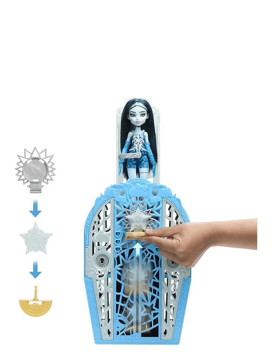 Monster High - Skulltimate Secrets Hauntlywood Mysteries Doll, Frankie Stein with 19+ Surprises - back to school - multi color - 5