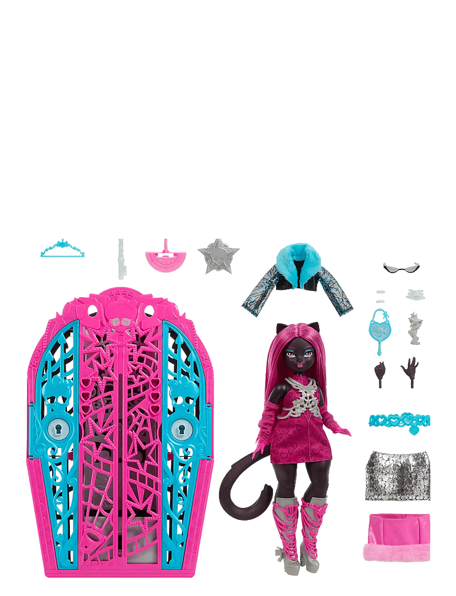 Monster High - Skulltimate Secrets Hauntlywood Mysteries Doll, Catty Noir with 19+ Surprises - puppen - multi color - 4