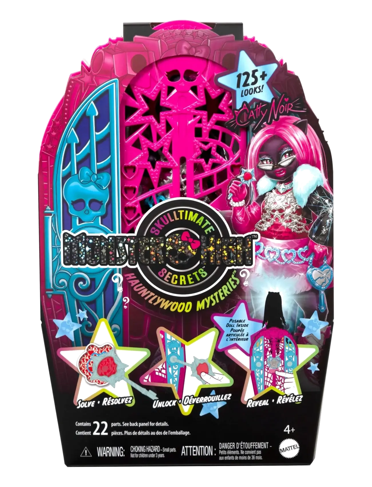 Monster High - Skulltimate Secrets Hauntlywood Mysteries Doll, Catty Noir with 19+ Surprises - poupées - multi color - 5