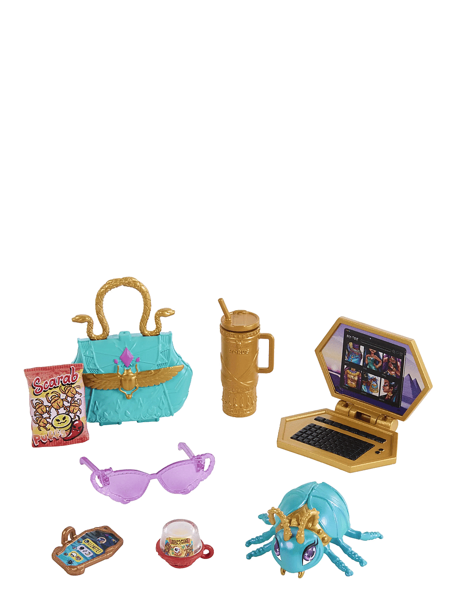 Monster High - Nefera De Nile Doll with Pet Scarab Lavish and 7 Accessories like Purse and Snacks - puppen - multi color - 3