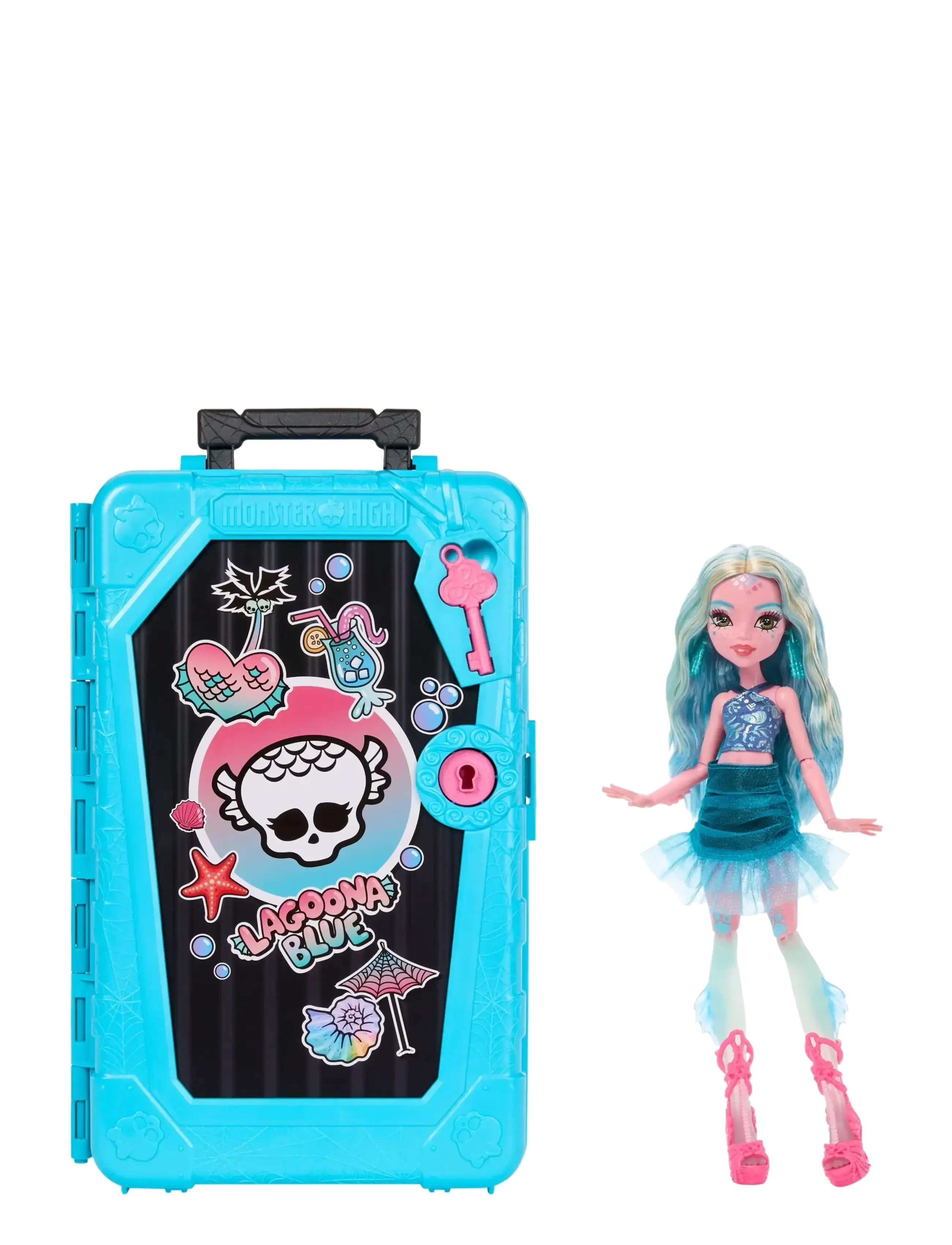 Monster High Skulltimate Secrets Gore-geous Oasis Playset, Lagoona Blue Doll and Accessories - Dúkkur & fylgihlutir - MULTICOLOR / multi